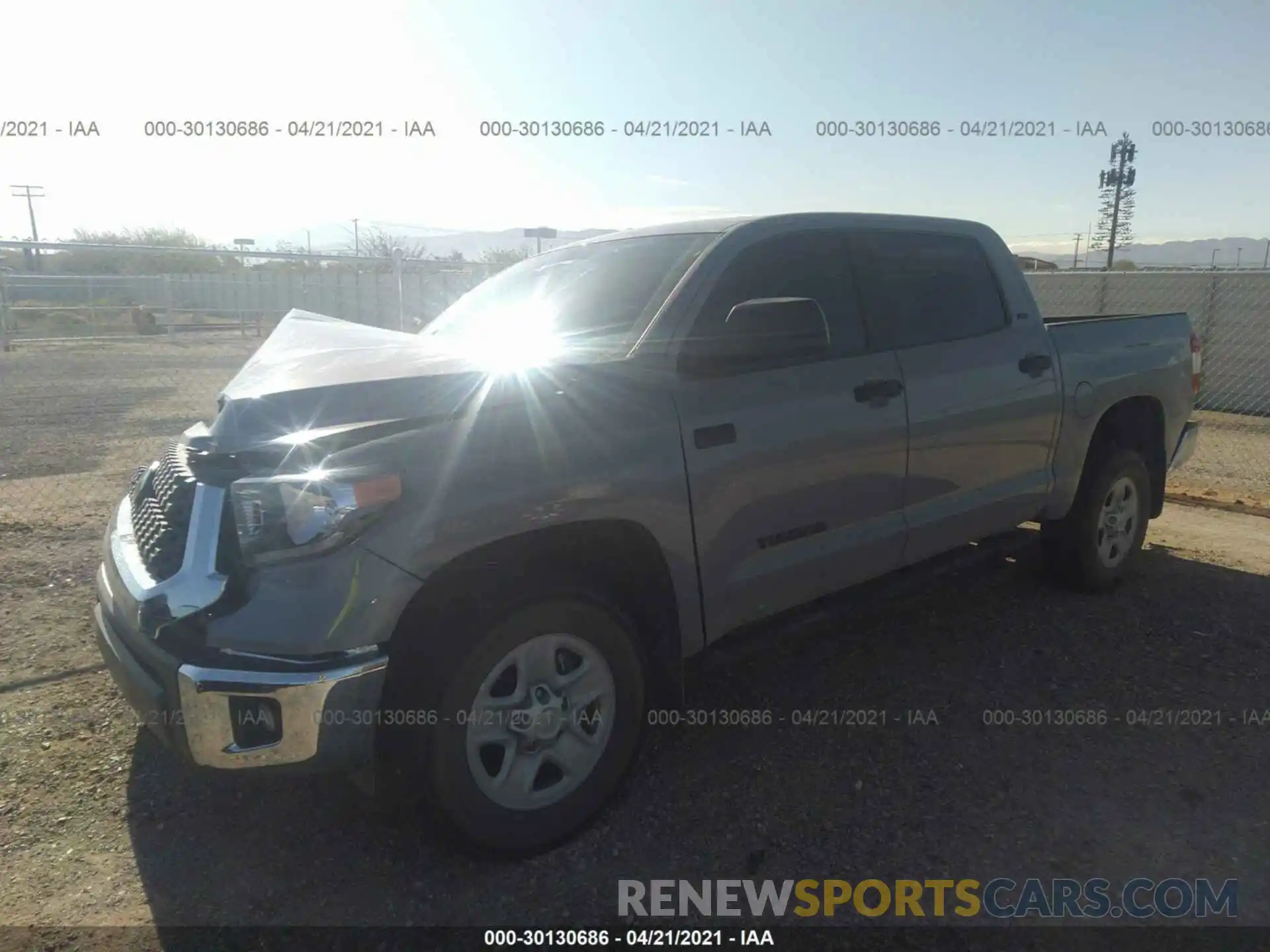 2 Photograph of a damaged car 5TFDY5F16MX001402 TOYOTA TUNDRA 4WD 2021