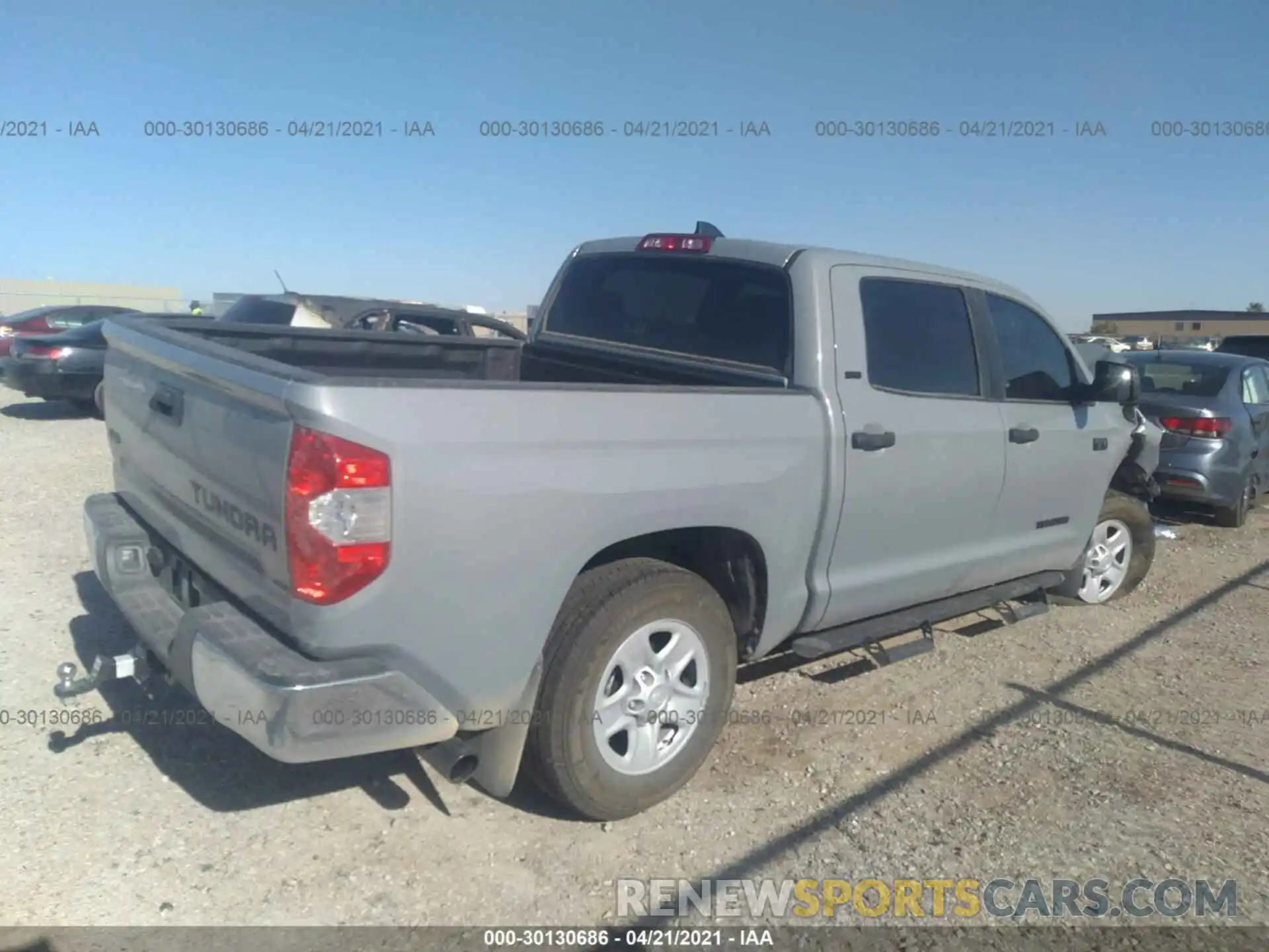 4 Photograph of a damaged car 5TFDY5F16MX001402 TOYOTA TUNDRA 4WD 2021