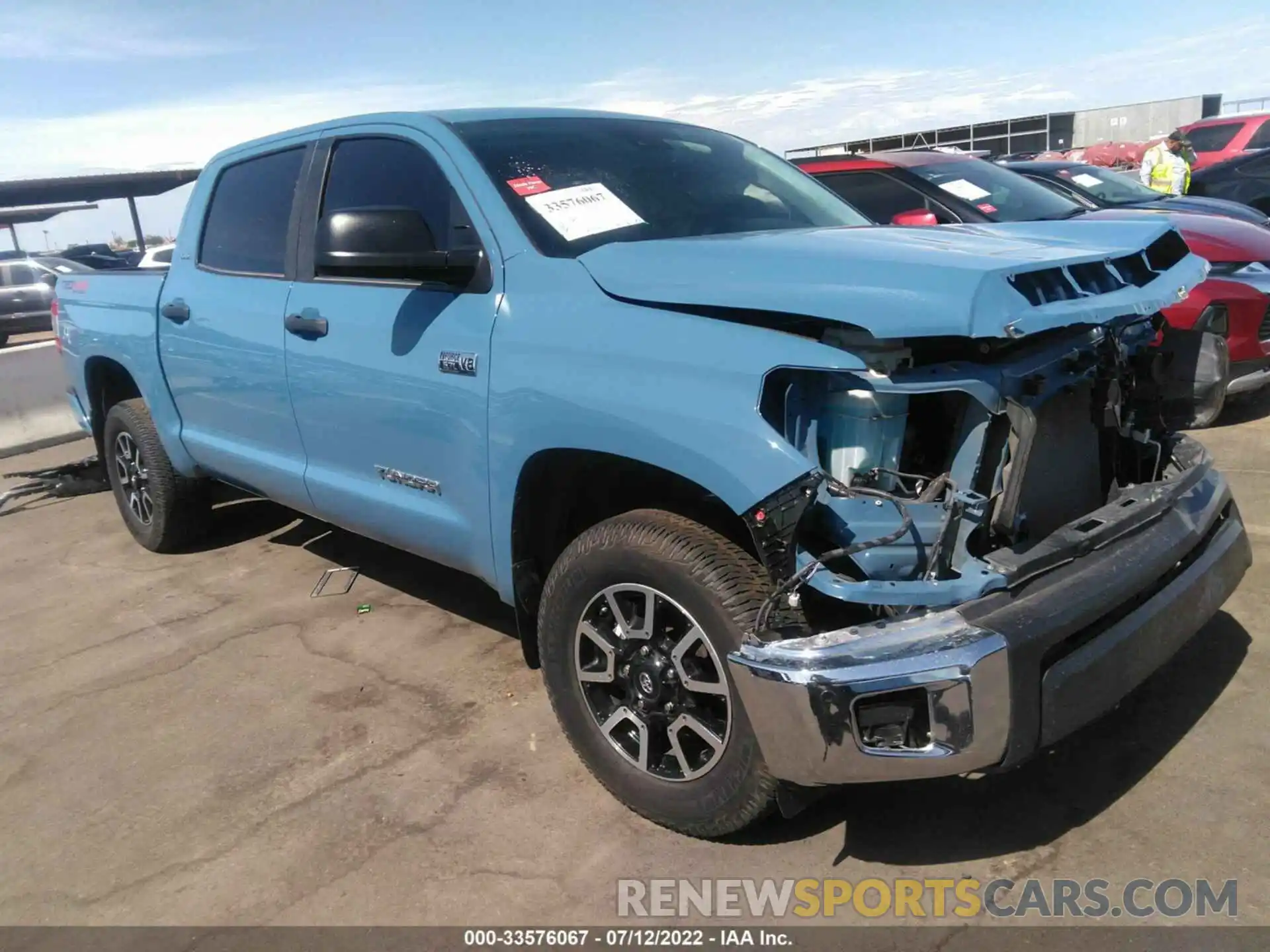 1 Photograph of a damaged car 5TFDY5F16MX994819 TOYOTA TUNDRA 4WD 2021