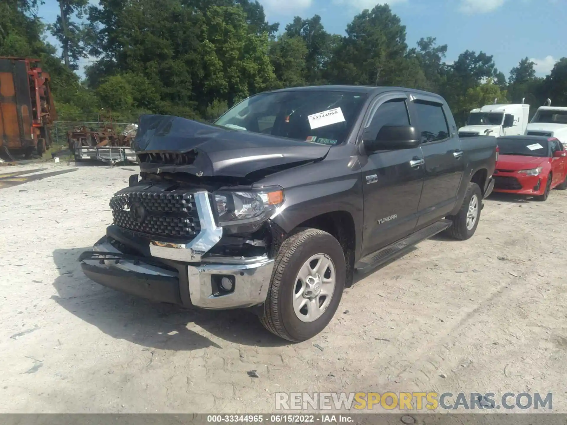 2 Photograph of a damaged car 5TFDY5F17MX007483 TOYOTA TUNDRA 4WD 2021