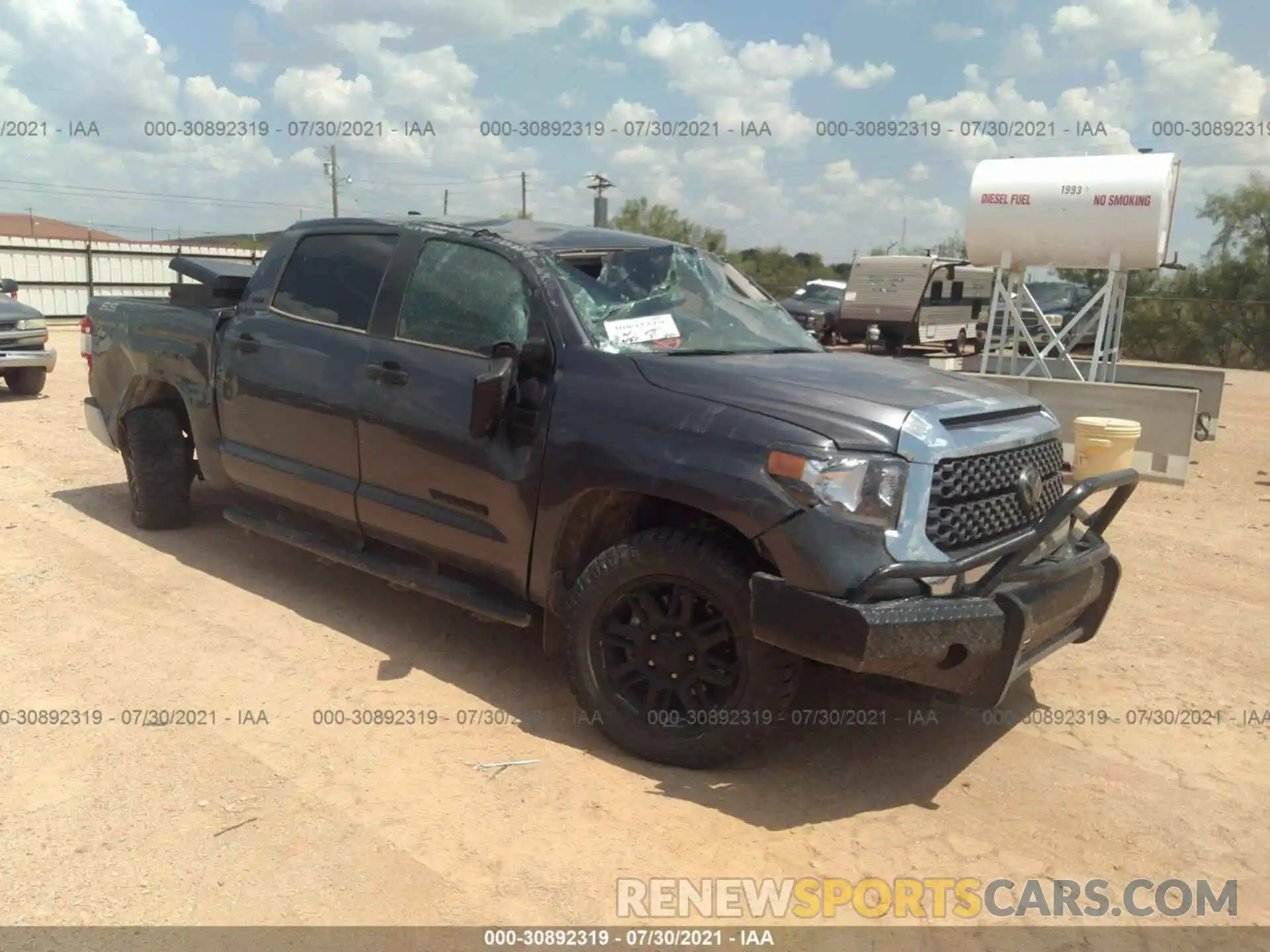 1 Photograph of a damaged car 5TFDY5F17MX957049 TOYOTA TUNDRA 4WD 2021