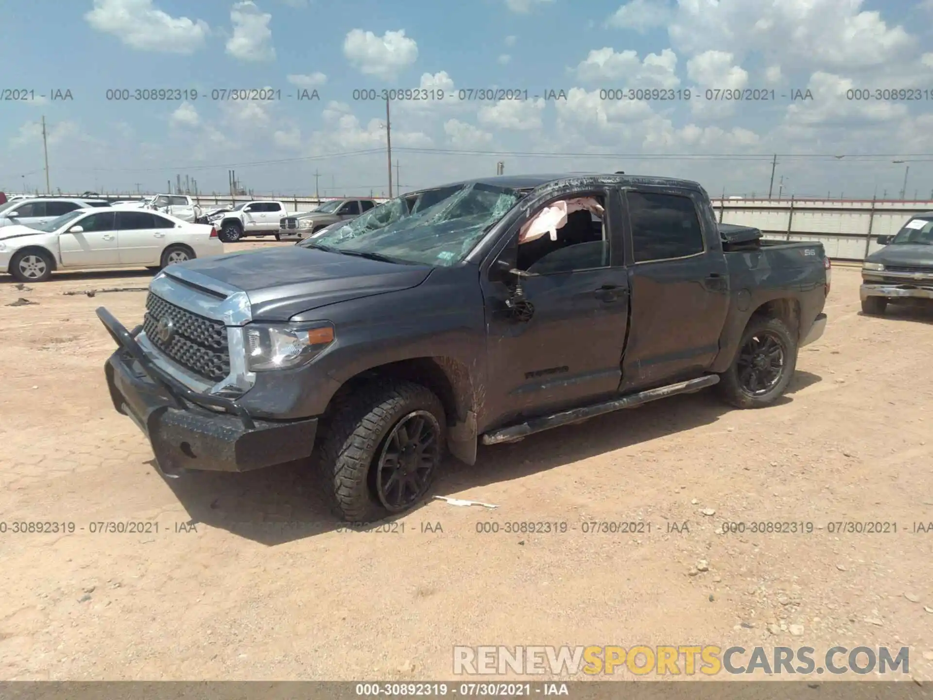 2 Photograph of a damaged car 5TFDY5F17MX957049 TOYOTA TUNDRA 4WD 2021