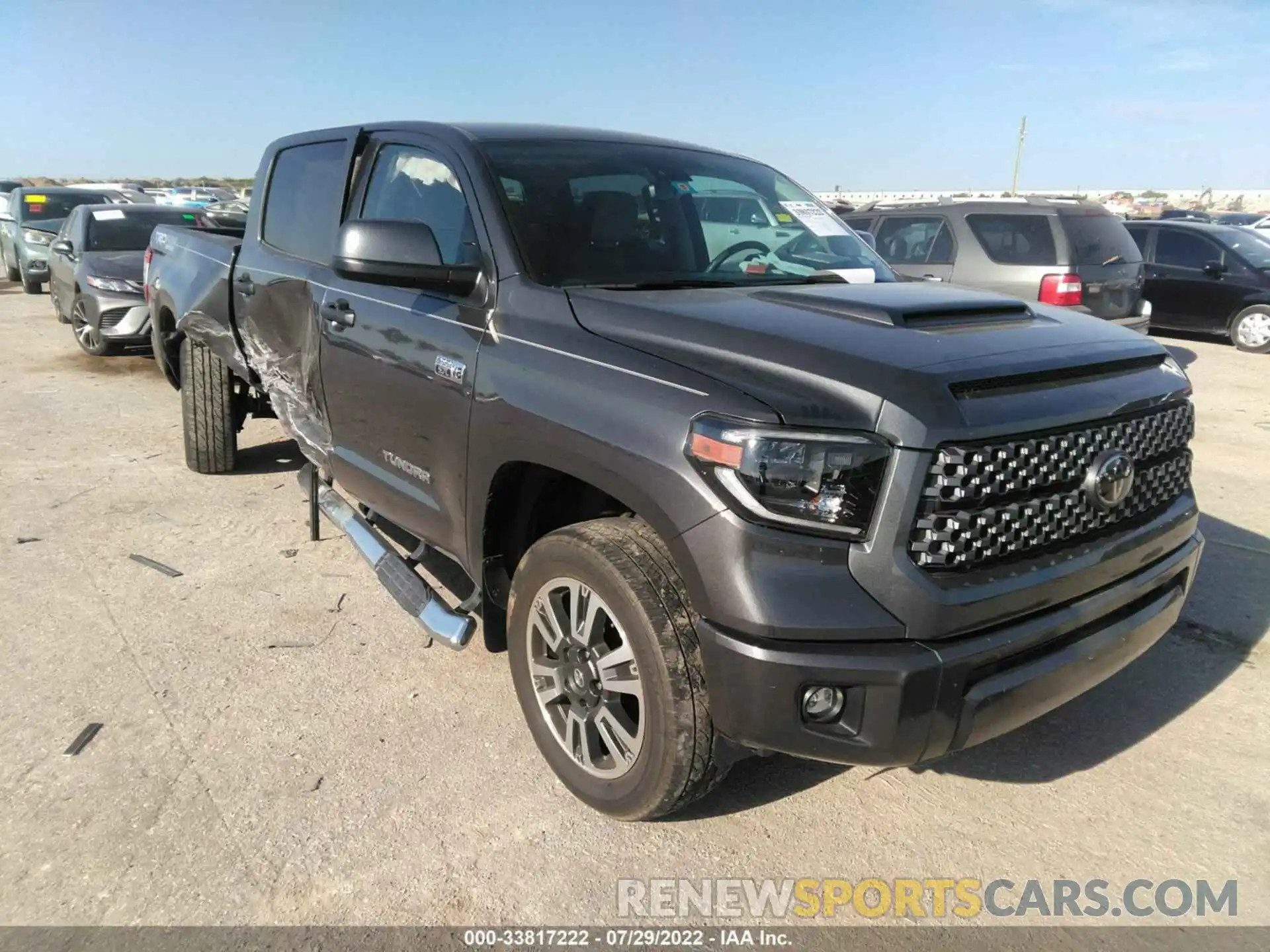 1 Photograph of a damaged car 5TFDY5F17MX973333 TOYOTA TUNDRA 4WD 2021