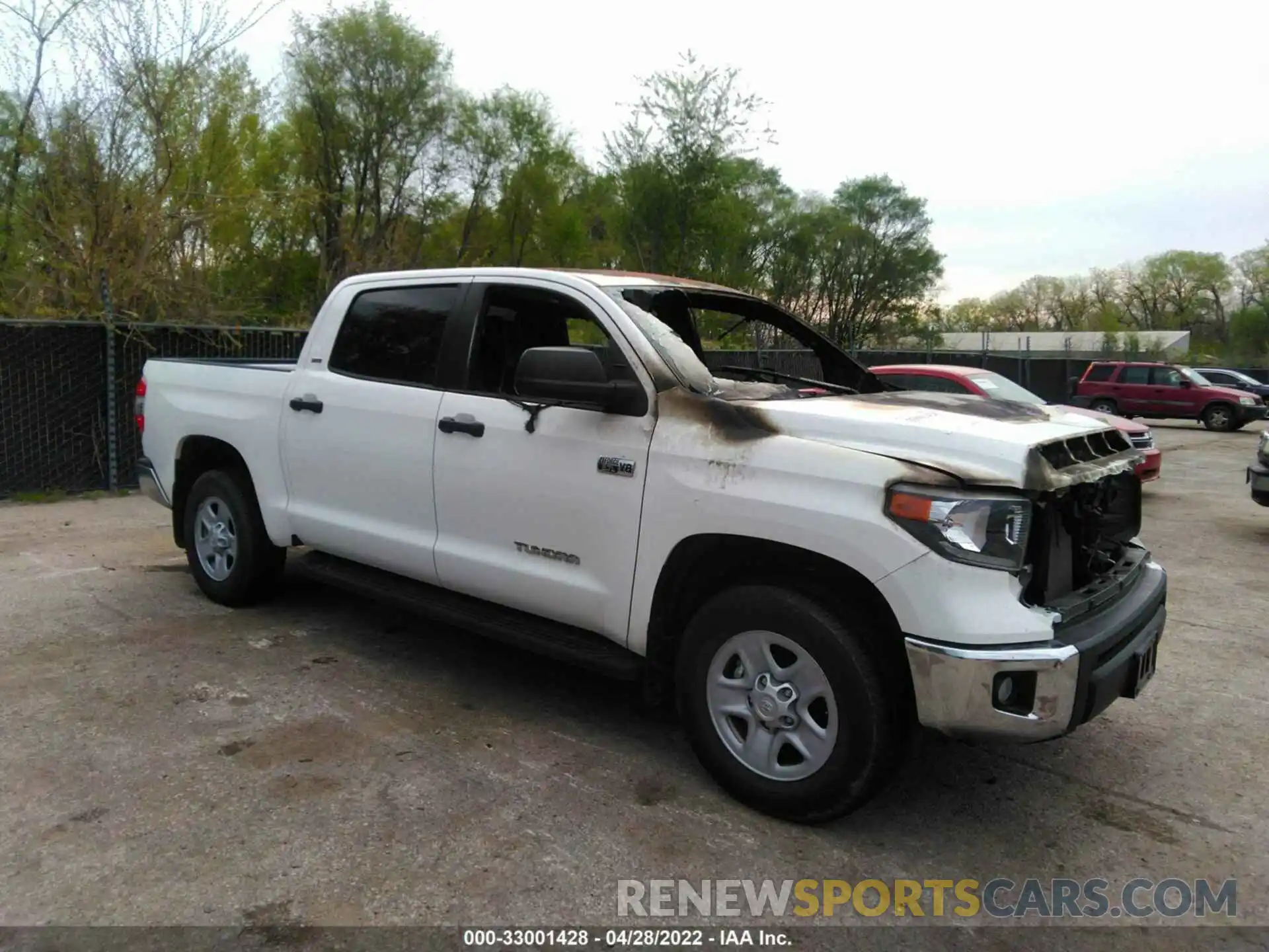 1 Photograph of a damaged car 5TFDY5F18MX013082 TOYOTA TUNDRA 4WD 2021