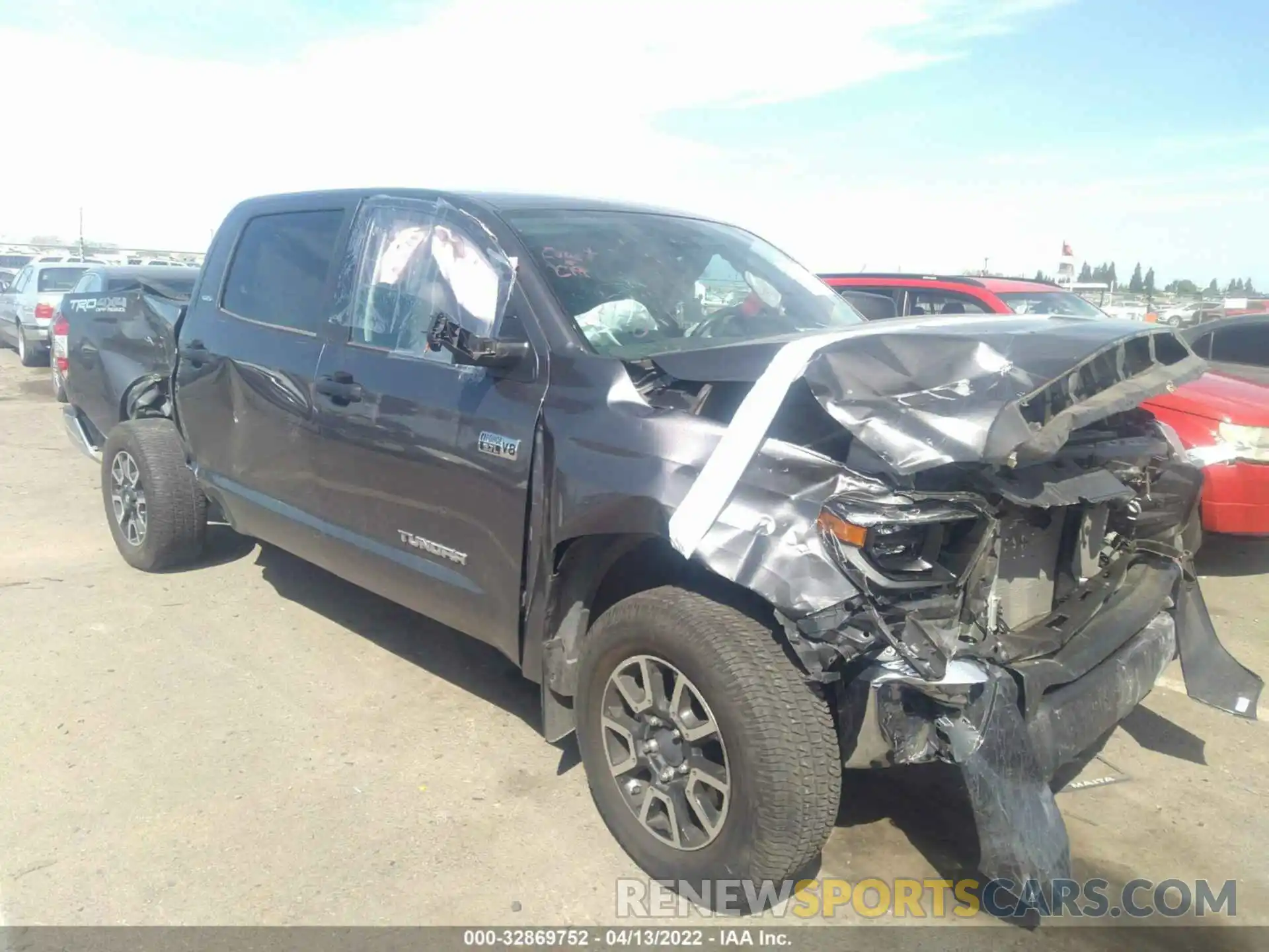 1 Photograph of a damaged car 5TFDY5F18MX974796 TOYOTA TUNDRA 4WD 2021