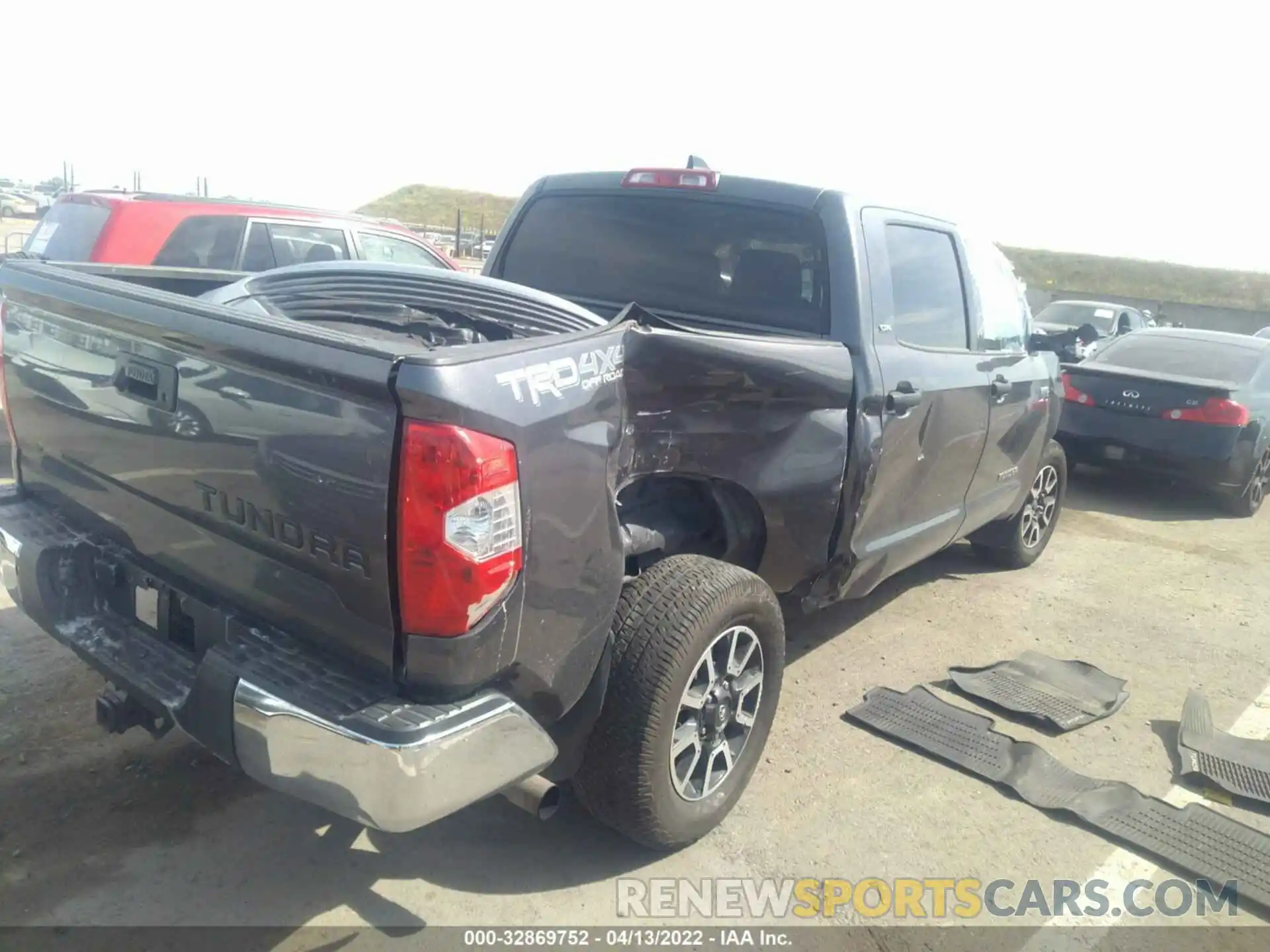 4 Фотография поврежденного автомобиля 5TFDY5F18MX974796 TOYOTA TUNDRA 4WD 2021