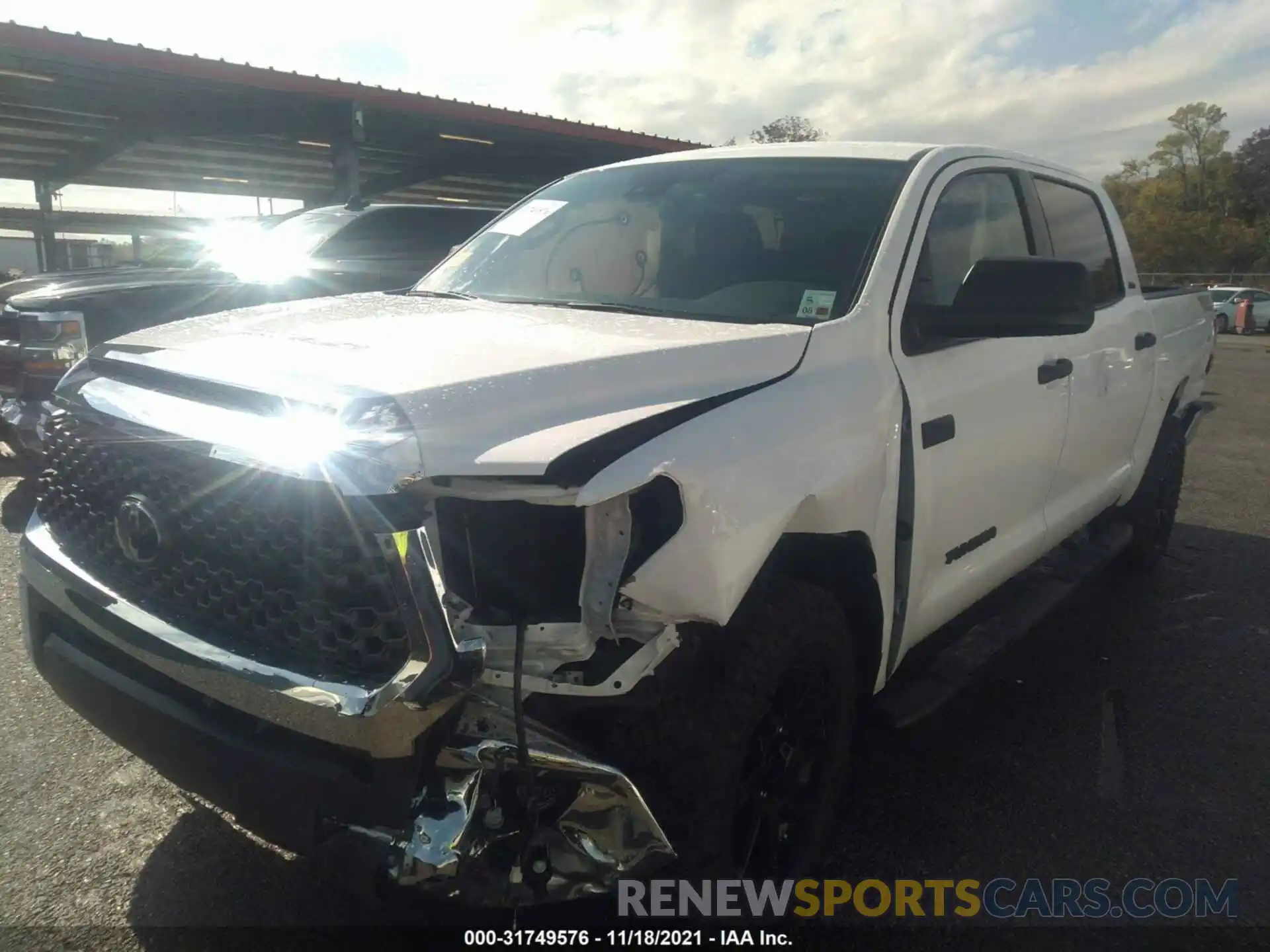 2 Photograph of a damaged car 5TFDY5F19MX037424 TOYOTA TUNDRA 4WD 2021