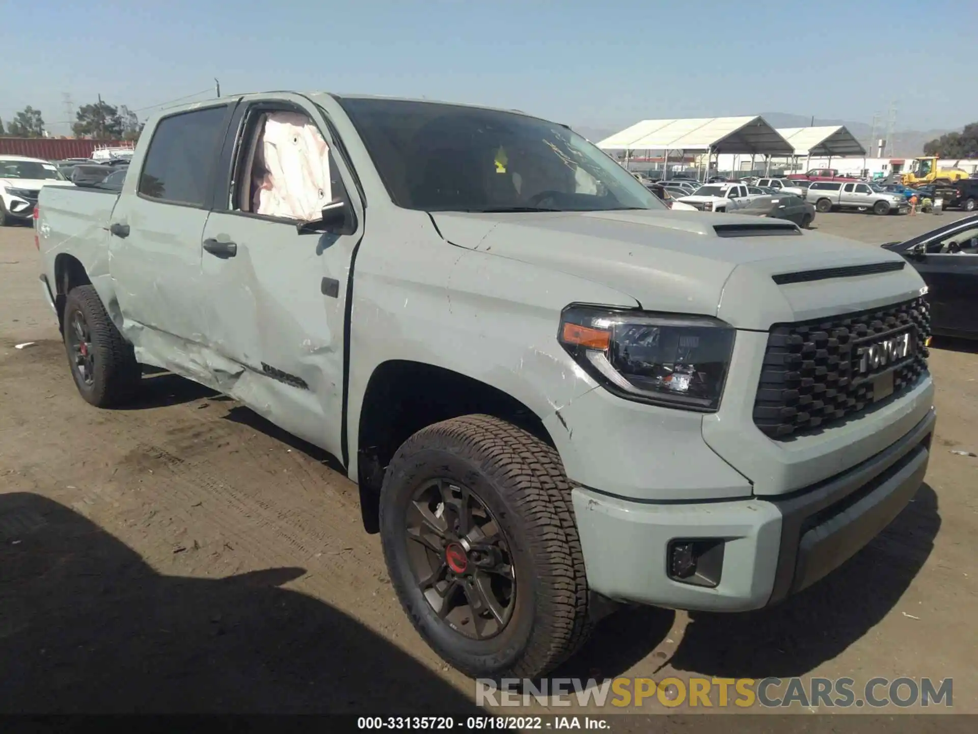 1 Photograph of a damaged car 5TFDY5F19MX047970 TOYOTA TUNDRA 4WD 2021