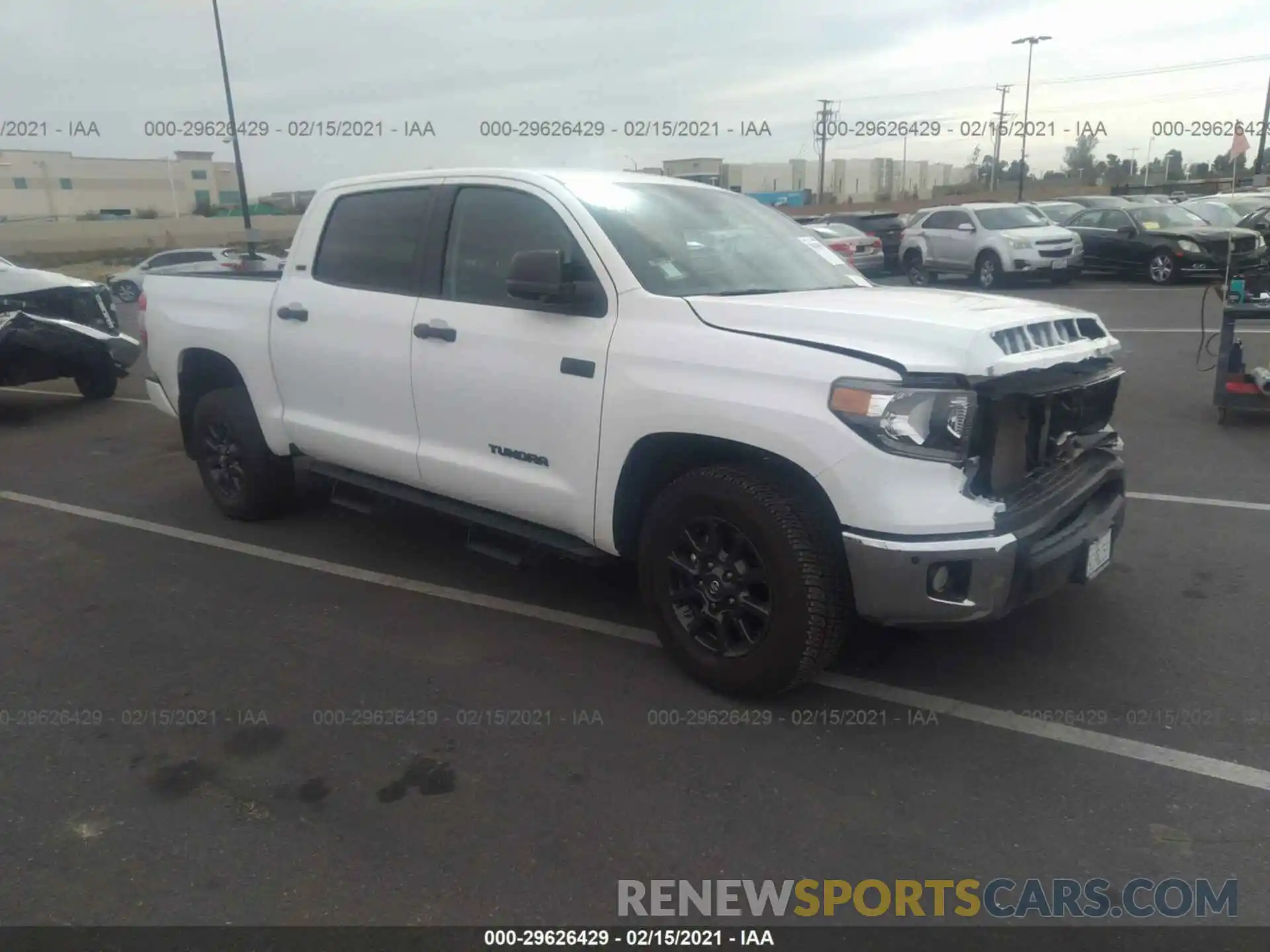 1 Photograph of a damaged car 5TFDY5F1XMX967638 TOYOTA TUNDRA 4WD 2021