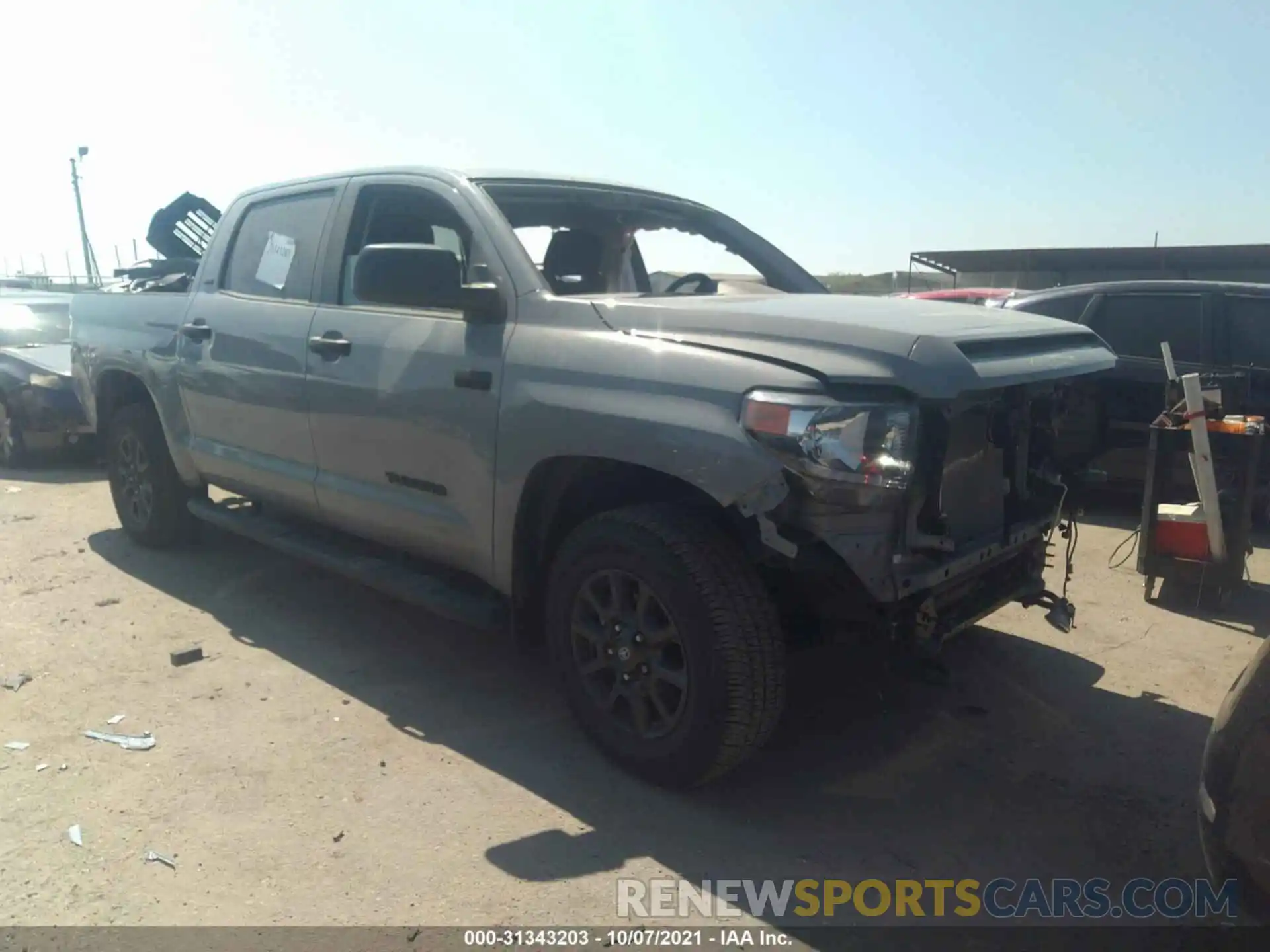 1 Photograph of a damaged car 5TFDY5F1XMX972581 TOYOTA TUNDRA 4WD 2021