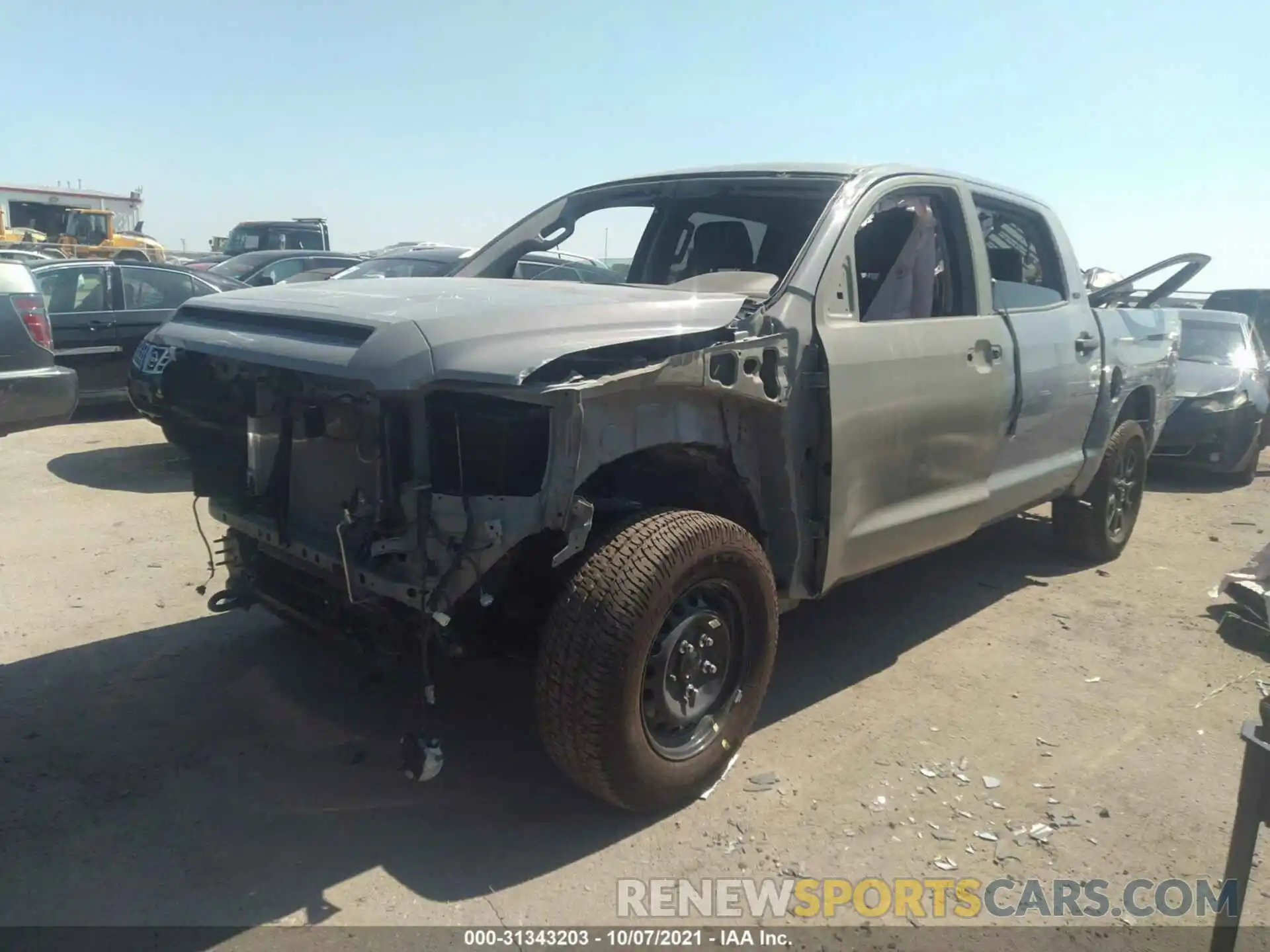 2 Photograph of a damaged car 5TFDY5F1XMX972581 TOYOTA TUNDRA 4WD 2021