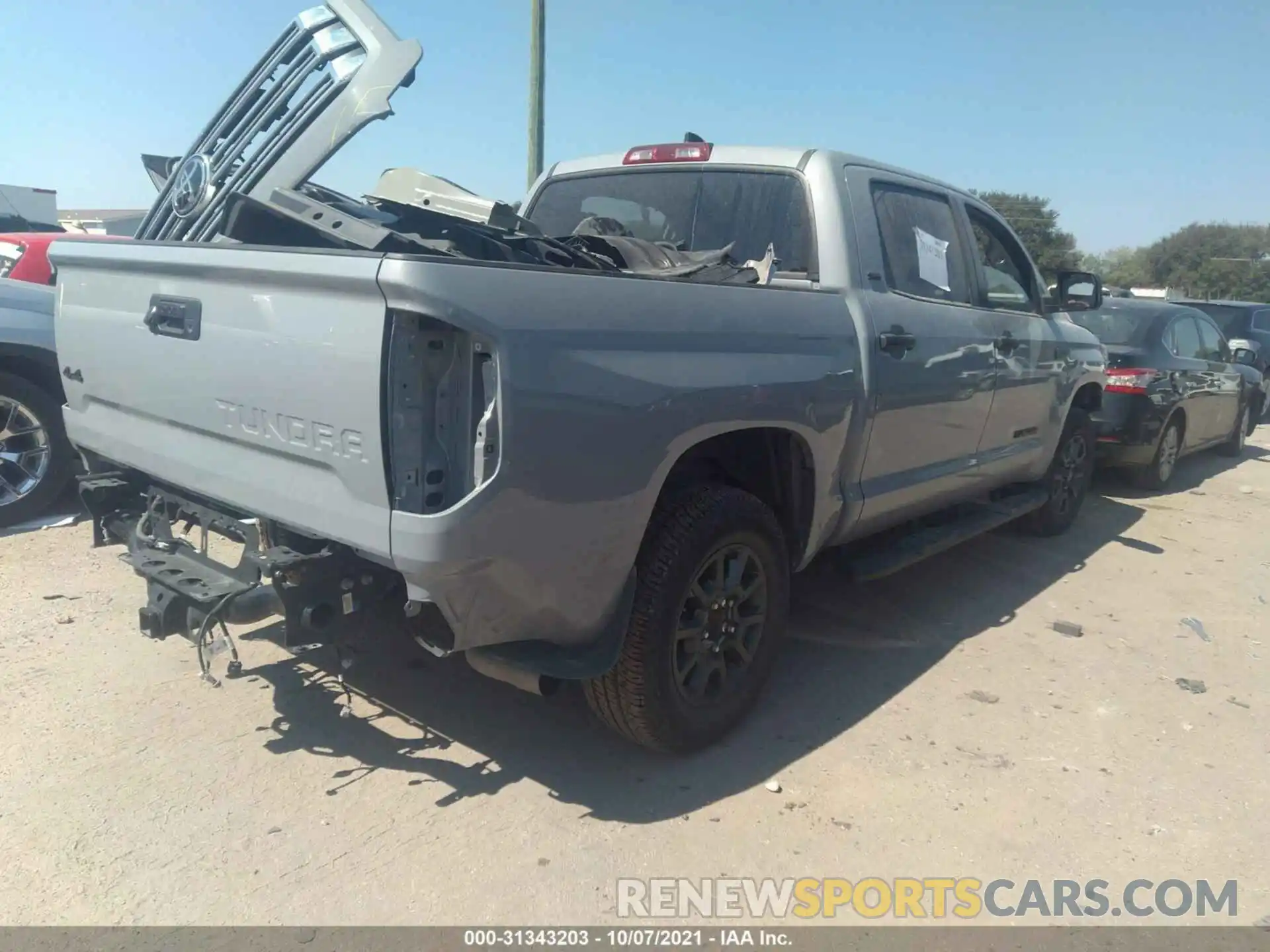 4 Фотография поврежденного автомобиля 5TFDY5F1XMX972581 TOYOTA TUNDRA 4WD 2021