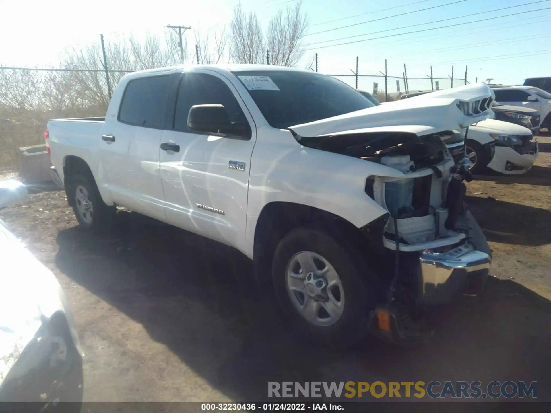 1 Photograph of a damaged car 5TFDY5F1XMX989669 TOYOTA TUNDRA 4WD 2021