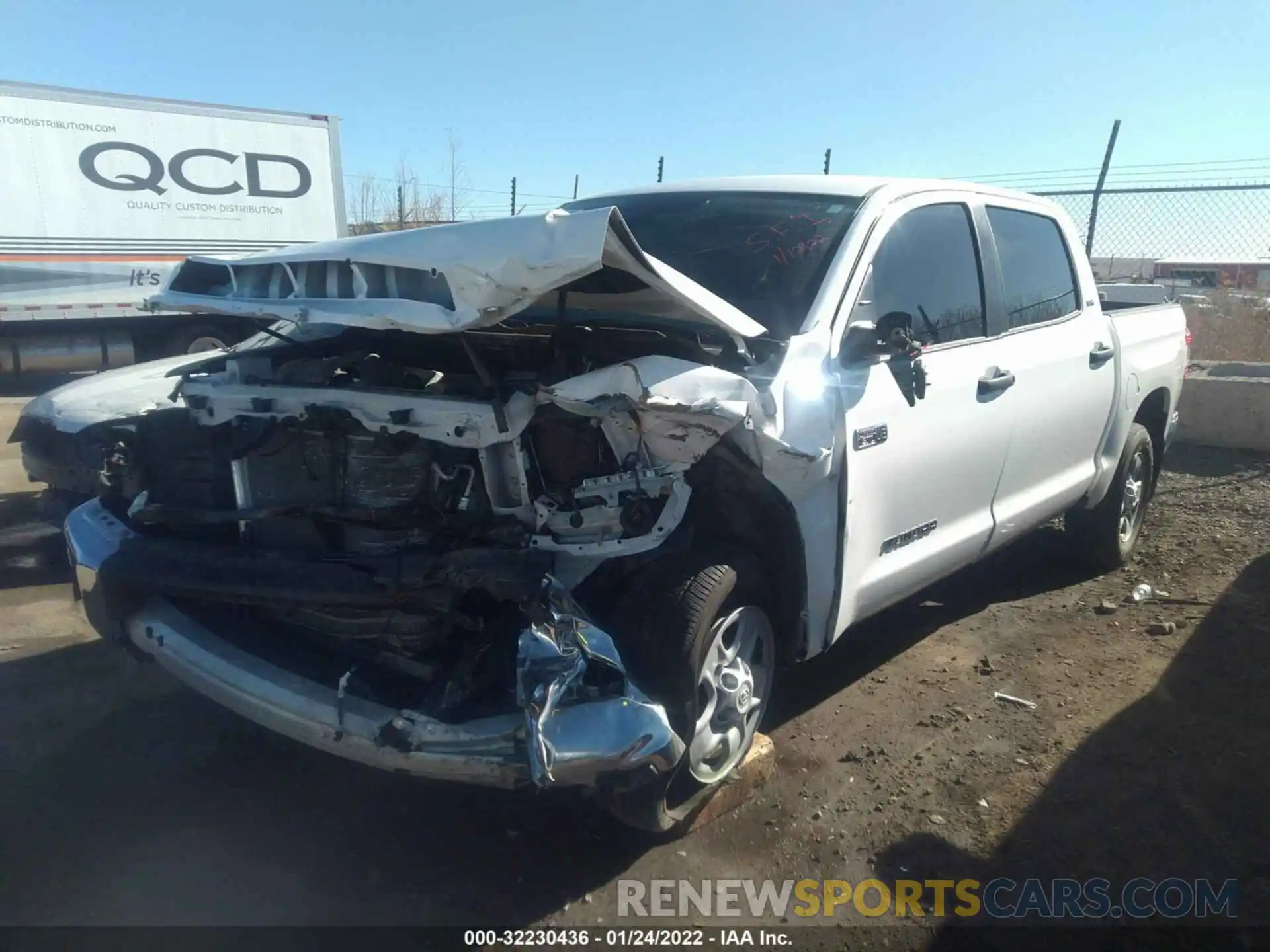 2 Photograph of a damaged car 5TFDY5F1XMX989669 TOYOTA TUNDRA 4WD 2021