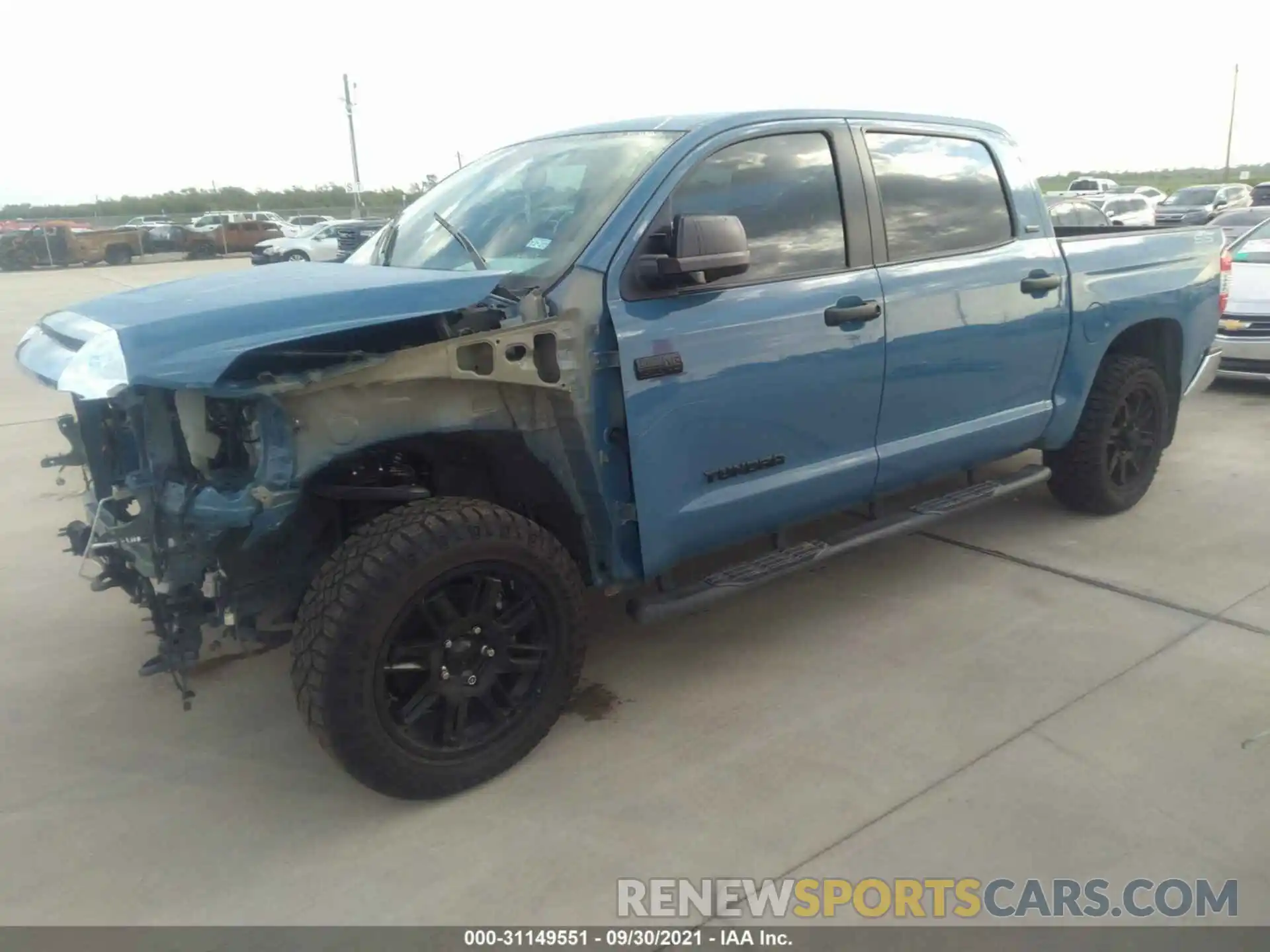 2 Photograph of a damaged car 5TFDY5F1XMX990952 TOYOTA TUNDRA 4WD 2021