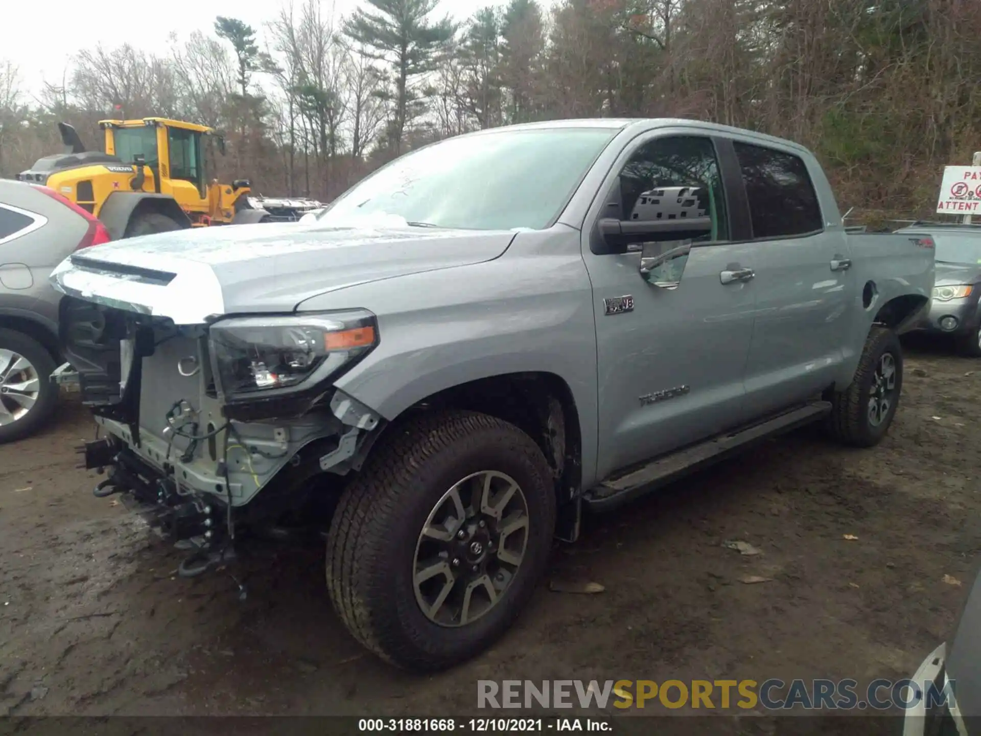 2 Photograph of a damaged car 5TFHY5F14MX008995 TOYOTA TUNDRA 4WD 2021