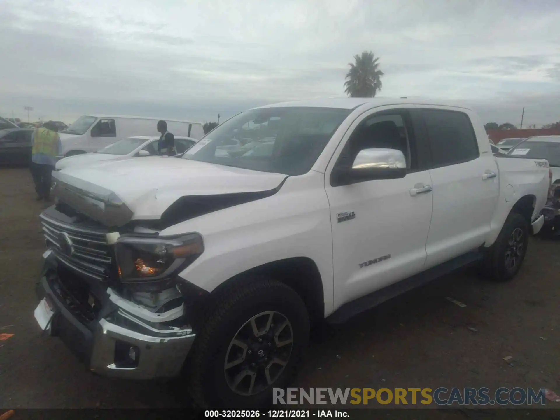 2 Photograph of a damaged car 5TFHY5F15MX031217 TOYOTA TUNDRA 4WD 2021