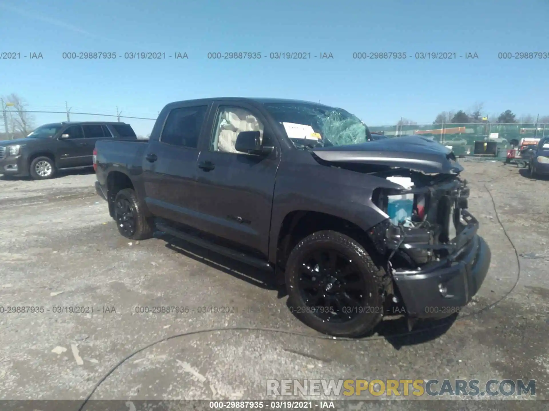 1 Photograph of a damaged car 5TFHY5F16MX973129 TOYOTA TUNDRA 4WD 2021