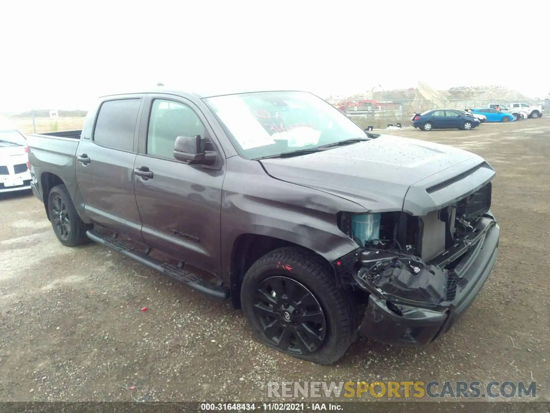 1 Photograph of a damaged car 5TFHY5F1XMX987745 TOYOTA TUNDRA 4WD 2021