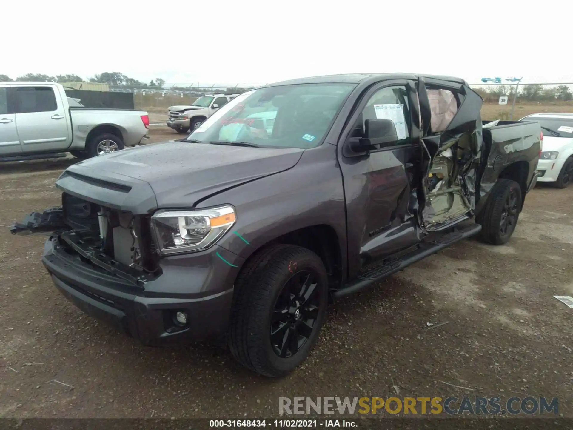 2 Photograph of a damaged car 5TFHY5F1XMX987745 TOYOTA TUNDRA 4WD 2021