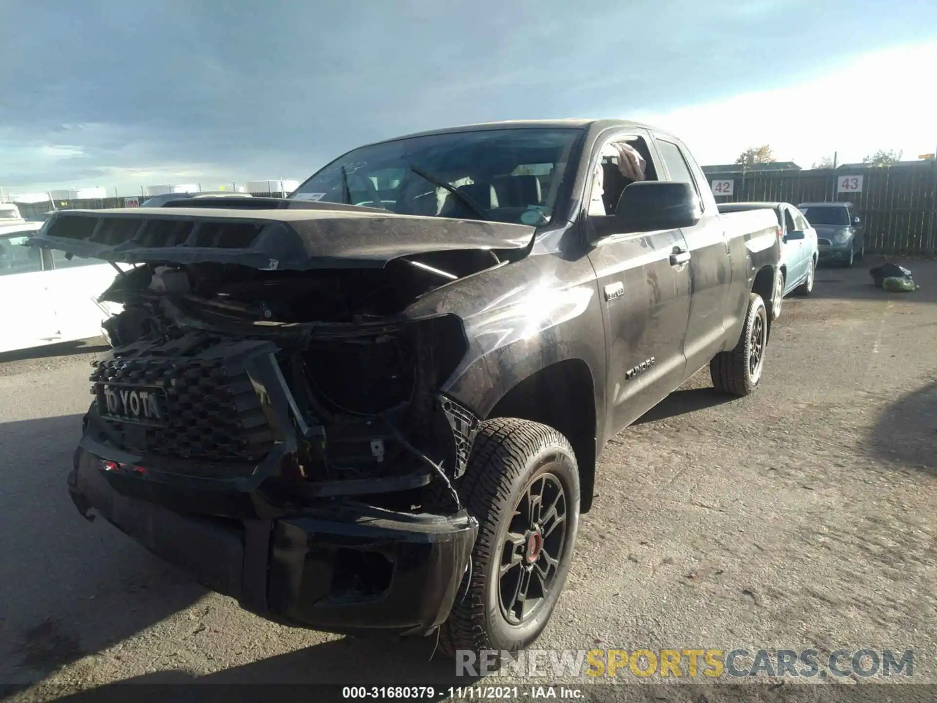 2 Photograph of a damaged car 5TFUY5F10MX986540 TOYOTA TUNDRA 4WD 2021