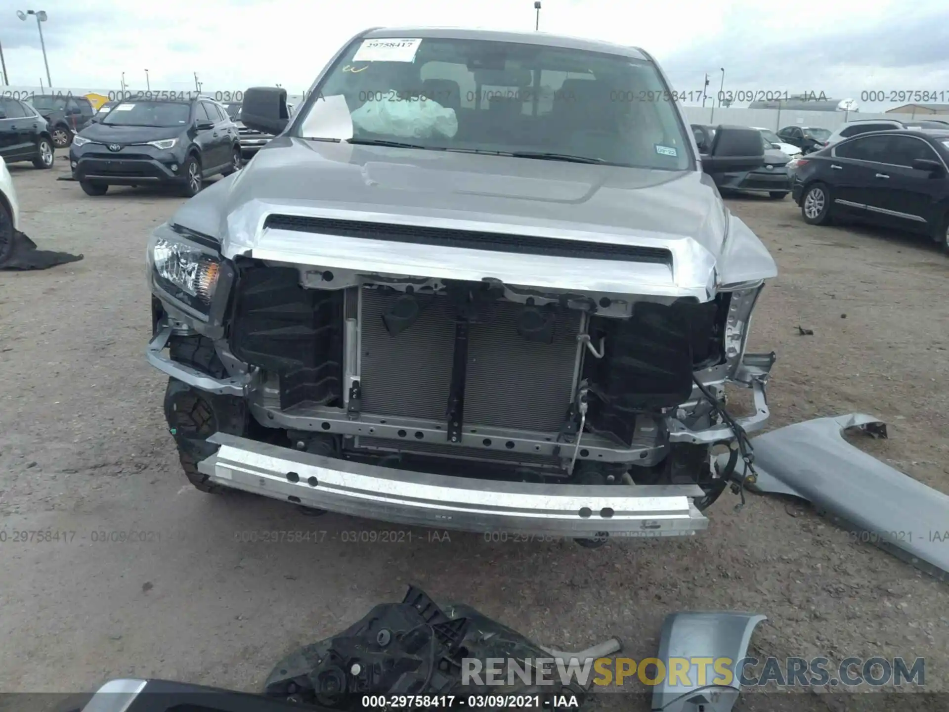 6 Photograph of a damaged car 5TFUY5F14MX957316 TOYOTA TUNDRA 4WD 2021