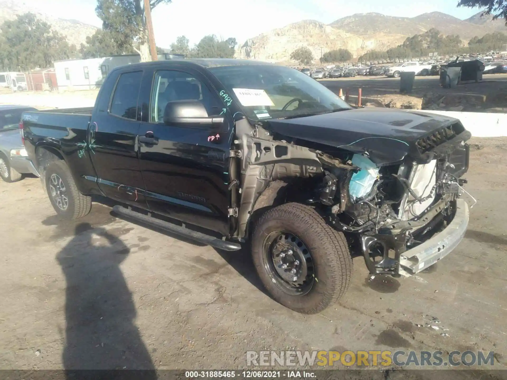 1 Photograph of a damaged car 5TFUY5F17MX046722 TOYOTA TUNDRA 4WD 2021