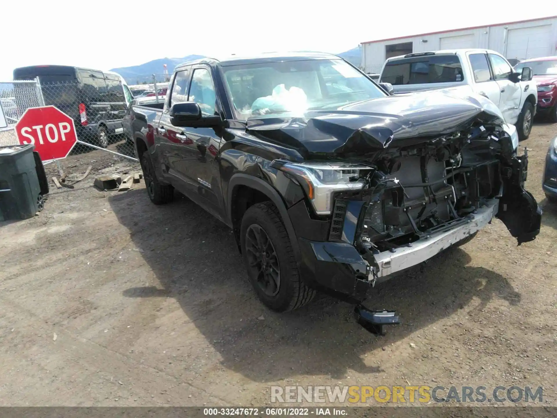 1 Photograph of a damaged car 5TFJA5DA8NX005818 TOYOTA TUNDRA 4WD 2022