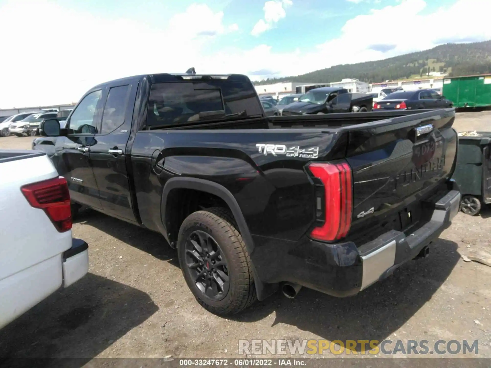 3 Photograph of a damaged car 5TFJA5DA8NX005818 TOYOTA TUNDRA 4WD 2022