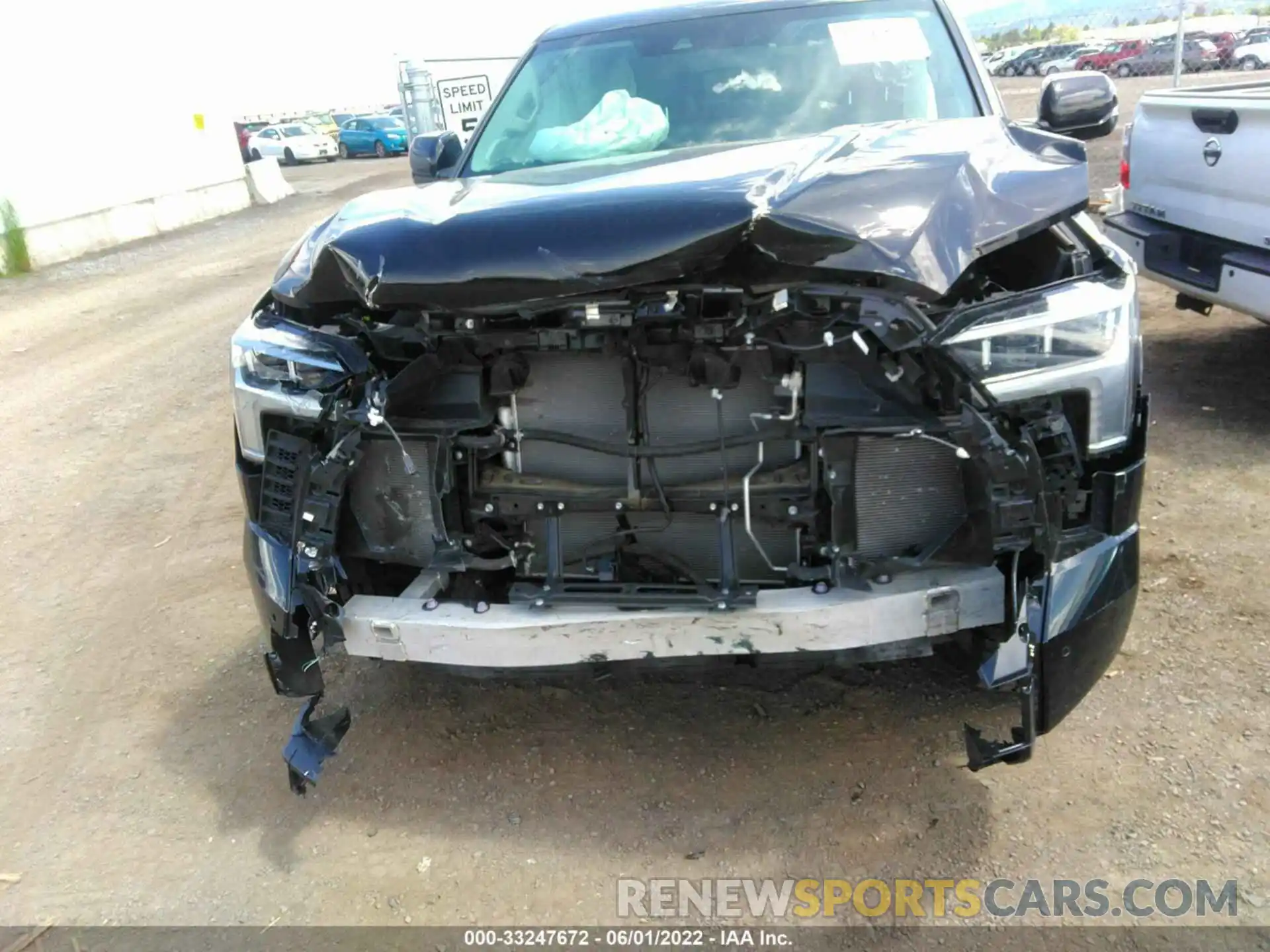 6 Photograph of a damaged car 5TFJA5DA8NX005818 TOYOTA TUNDRA 4WD 2022