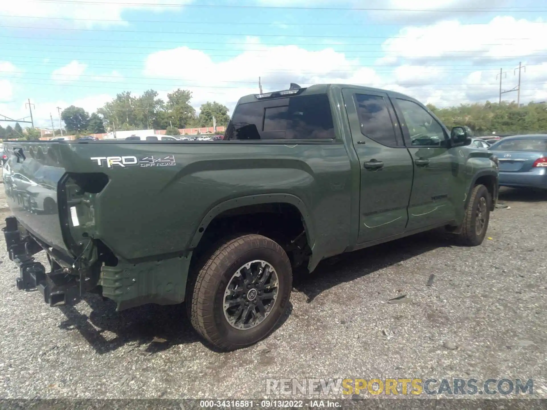 4 Фотография поврежденного автомобиля 5TFLA5DA4NX030451 TOYOTA TUNDRA 4WD 2022