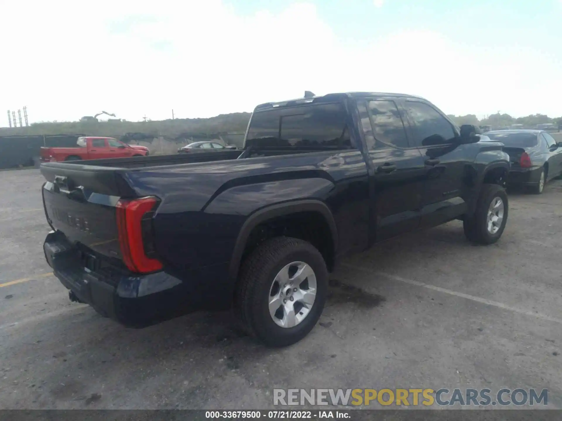 4 Photograph of a damaged car 5TFLA5DA9NX002841 TOYOTA TUNDRA 4WD 2022