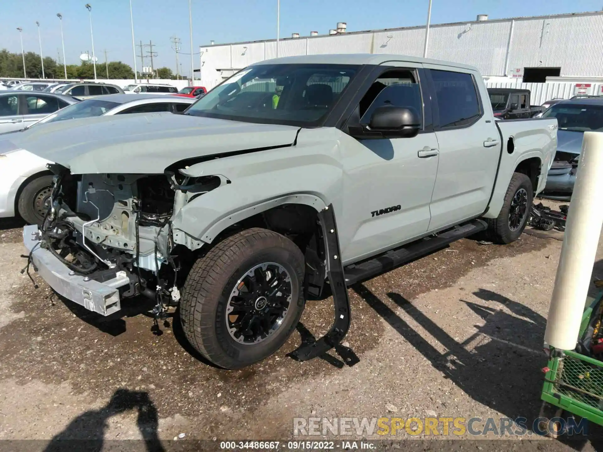 2 Photograph of a damaged car 5TFLA5DB5NX025770 TOYOTA TUNDRA 4WD 2022