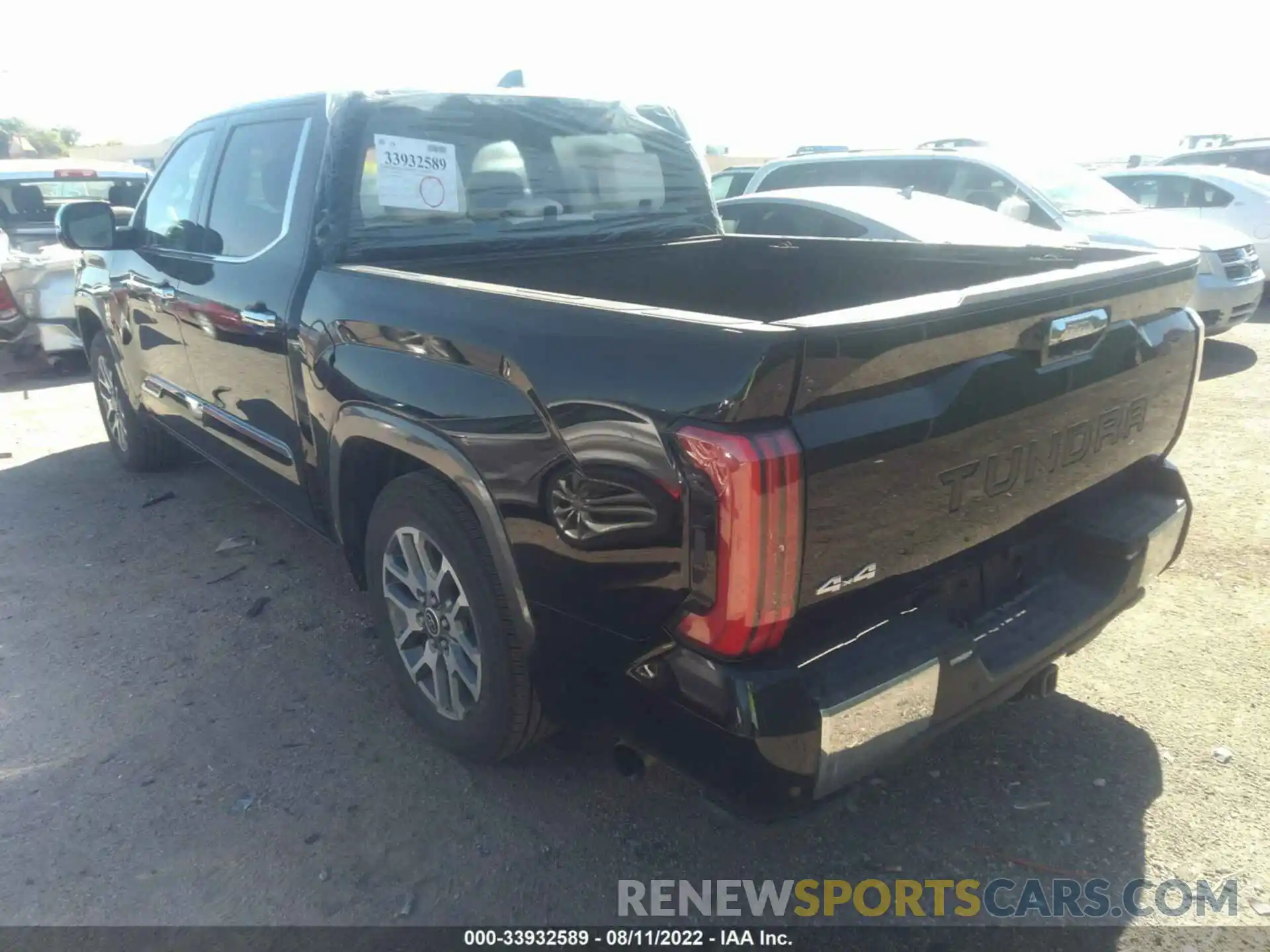 3 Photograph of a damaged car 5TFMA5DB8NX016145 TOYOTA TUNDRA 4WD 2022