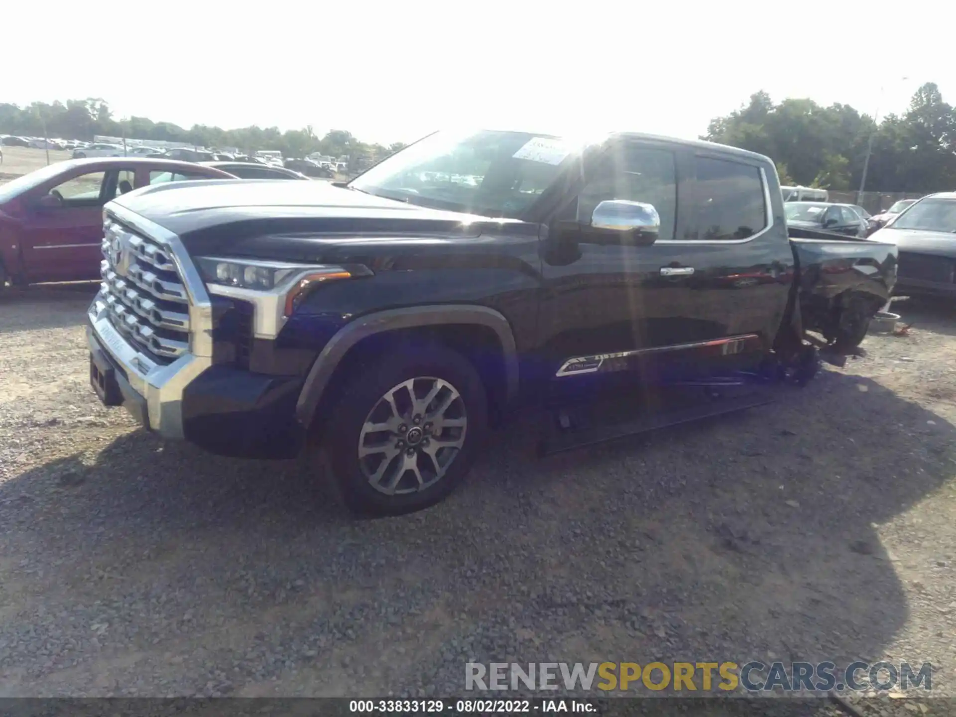 2 Photograph of a damaged car 5TFMA5DB8NX018347 TOYOTA TUNDRA 4WD 2022