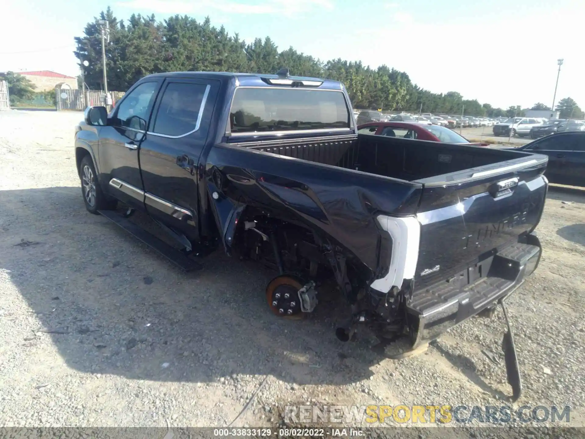 3 Photograph of a damaged car 5TFMA5DB8NX018347 TOYOTA TUNDRA 4WD 2022