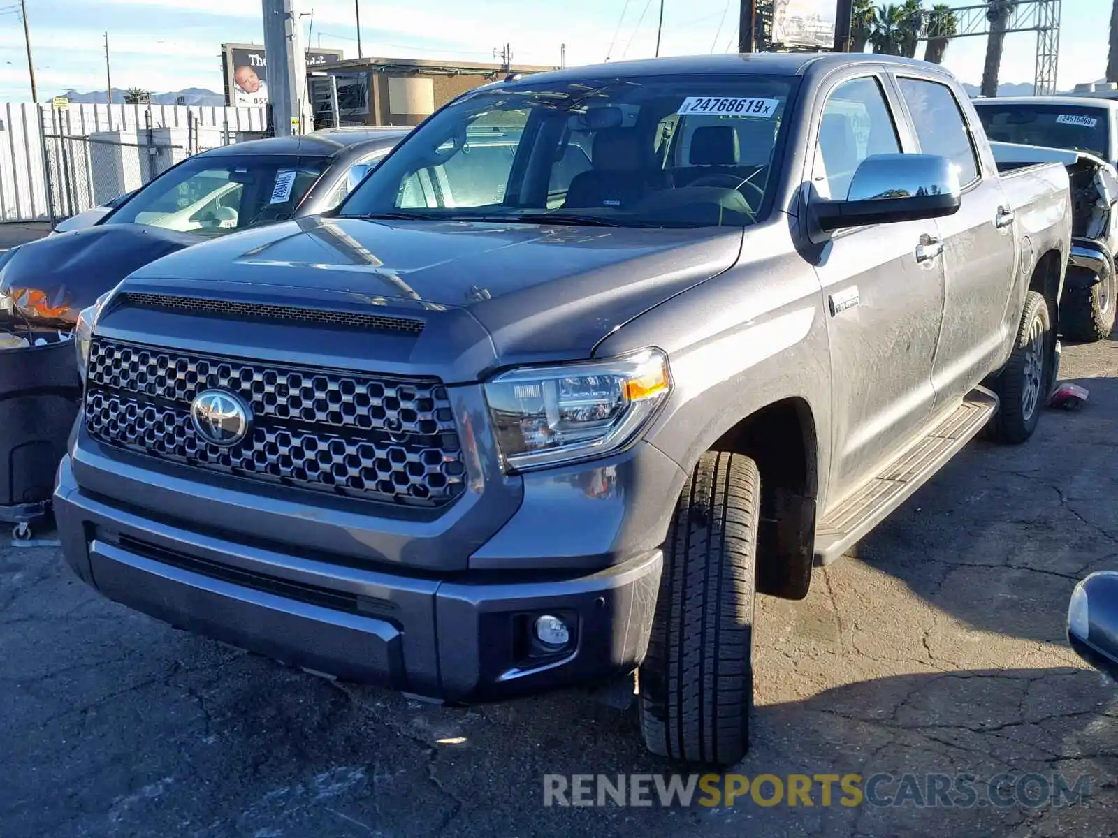 2 Photograph of a damaged car 5TFAY5F11KX807194 TOYOTA TUNDRA CRE 2019