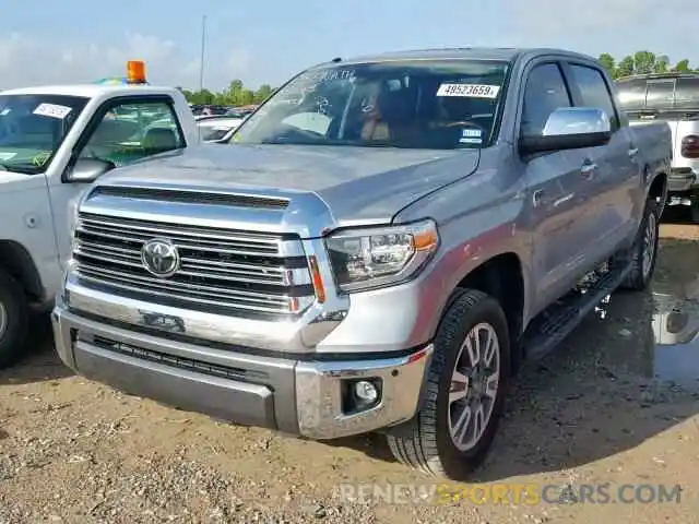 2 Photograph of a damaged car 5TFAY5F15KX811961 TOYOTA TUNDRA CRE 2019