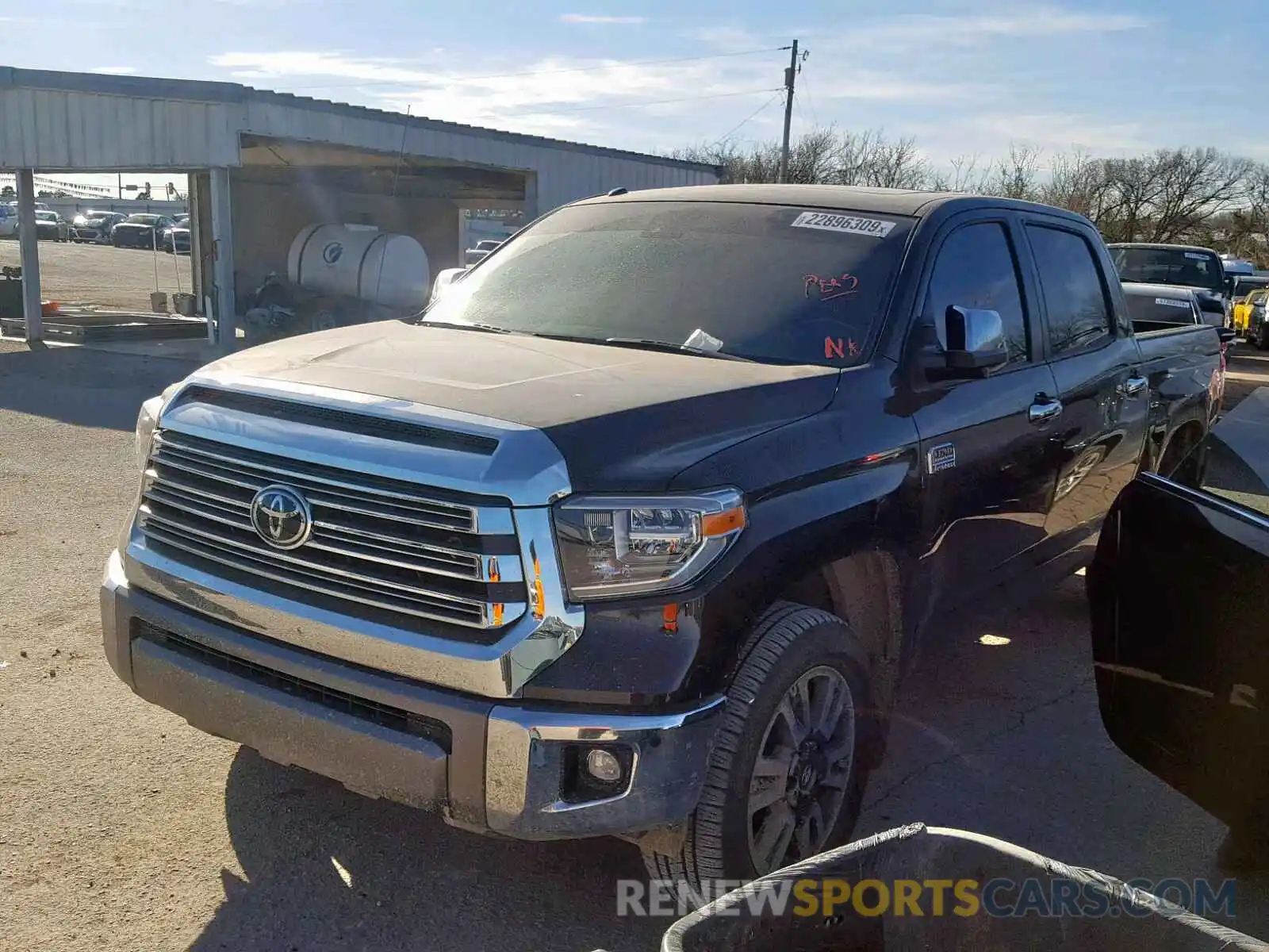 2 Photograph of a damaged car 5TFAY5F16KX790019 TOYOTA TUNDRA CRE 2019