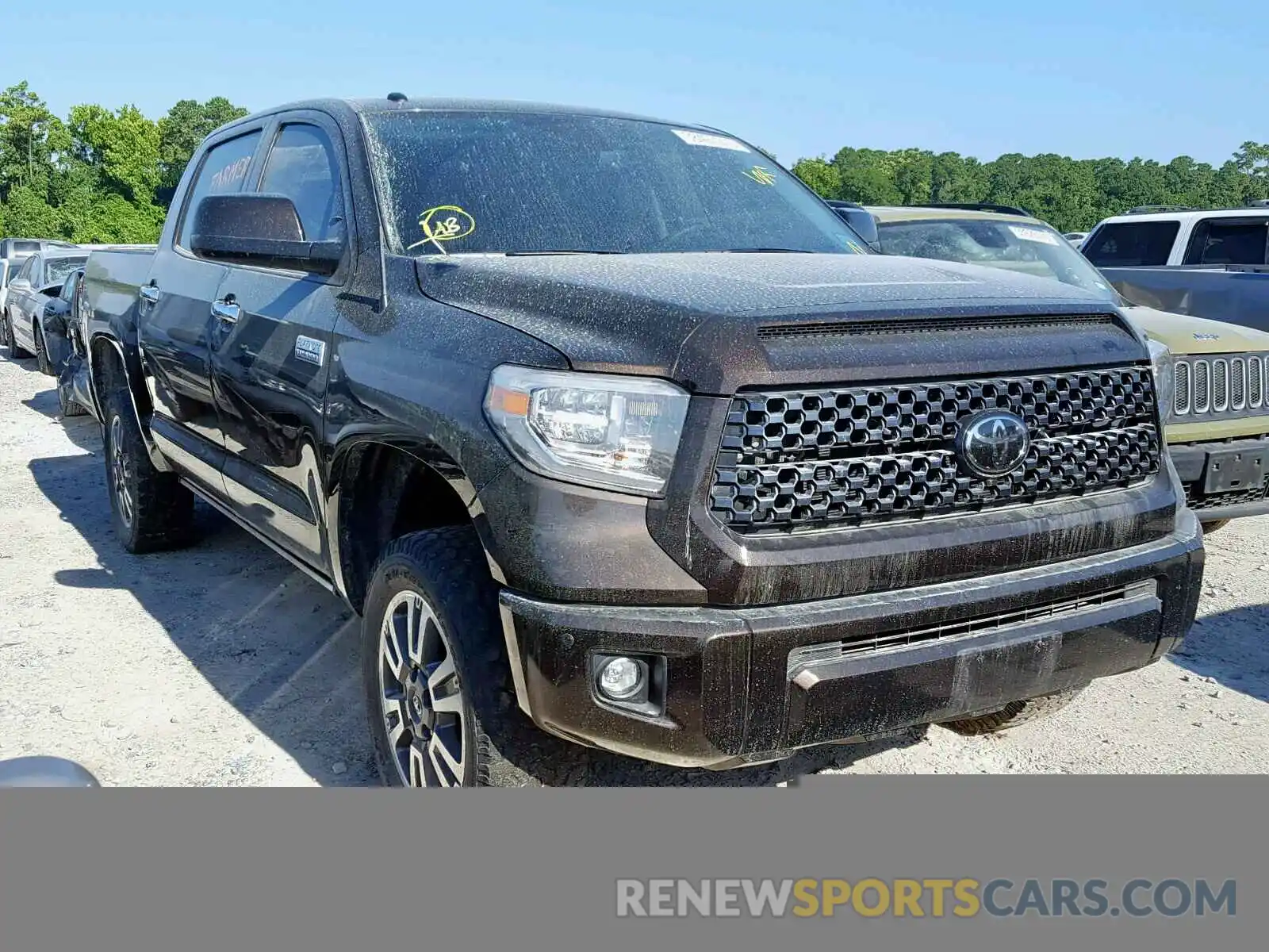 1 Photograph of a damaged car 5TFAY5F19KX813874 TOYOTA TUNDRA CRE 2019