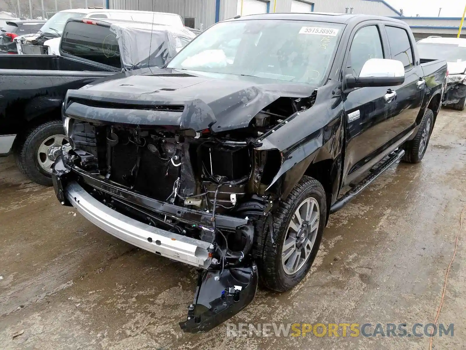 2 Photograph of a damaged car 5TFAY5F19KX823210 TOYOTA TUNDRA CRE 2019