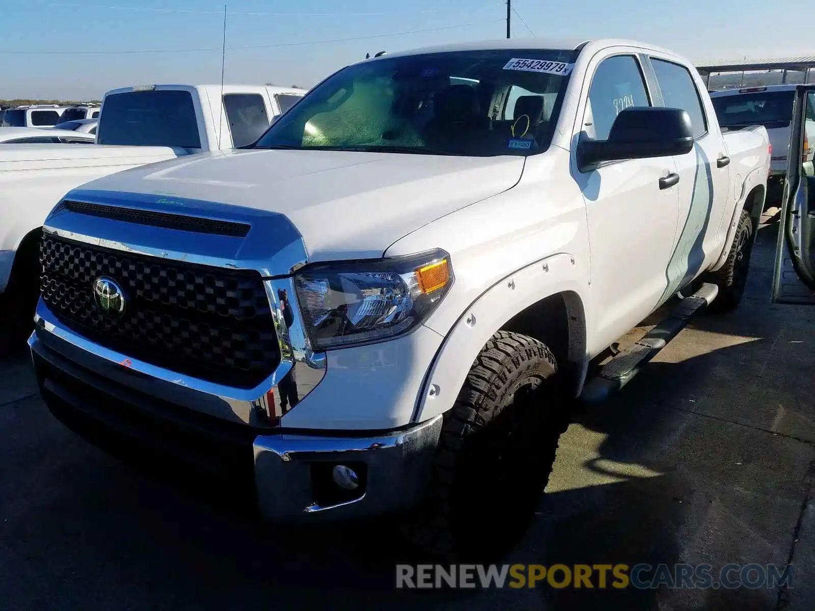 2 Photograph of a damaged car 5TFDW5F10KX790133 TOYOTA TUNDRA CRE 2019