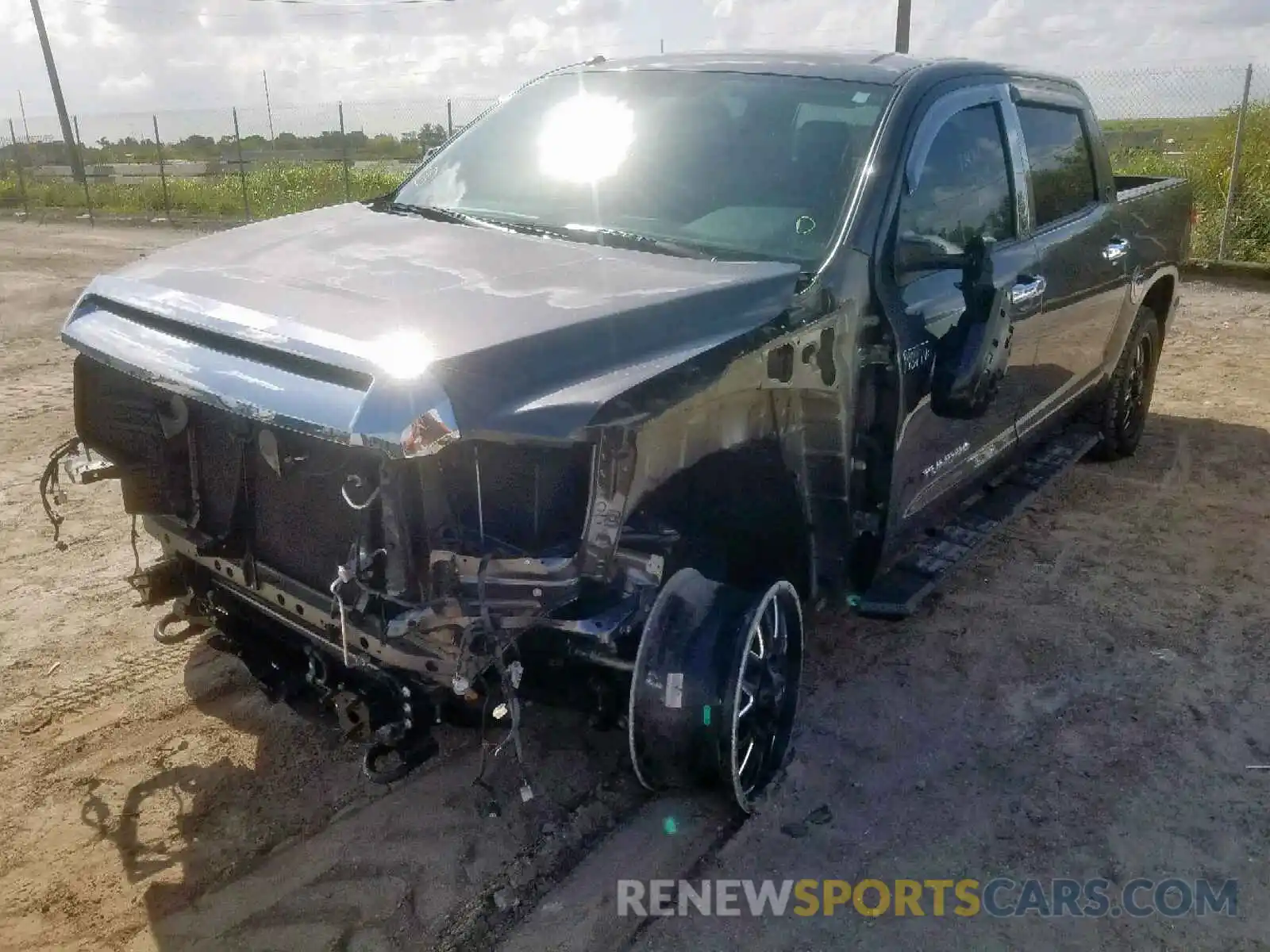 2 Photograph of a damaged car 5TFDW5F12KX797388 TOYOTA TUNDRA CRE 2019
