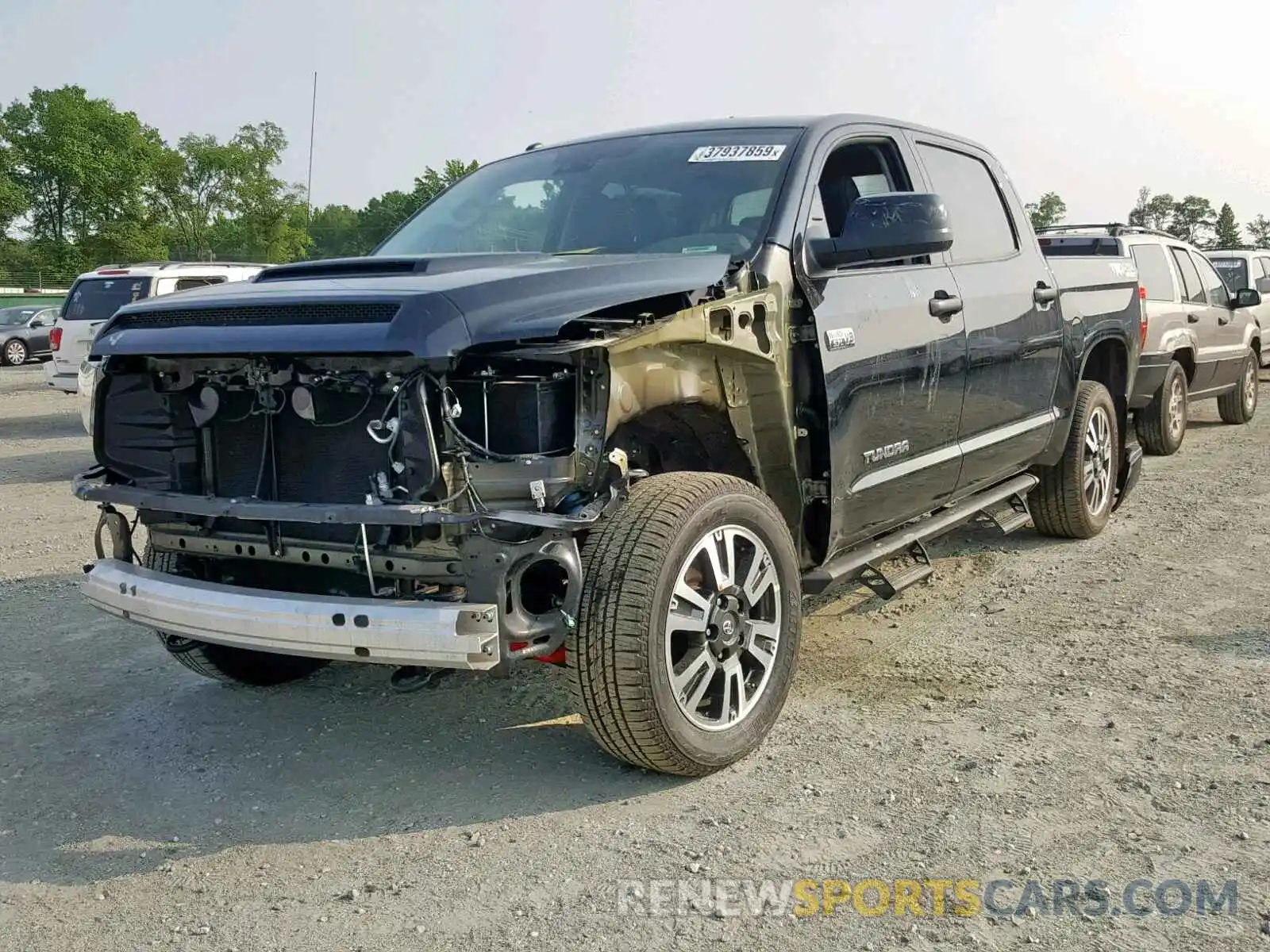 2 Photograph of a damaged car 5TFDW5F13KX786366 TOYOTA TUNDRA CRE 2019