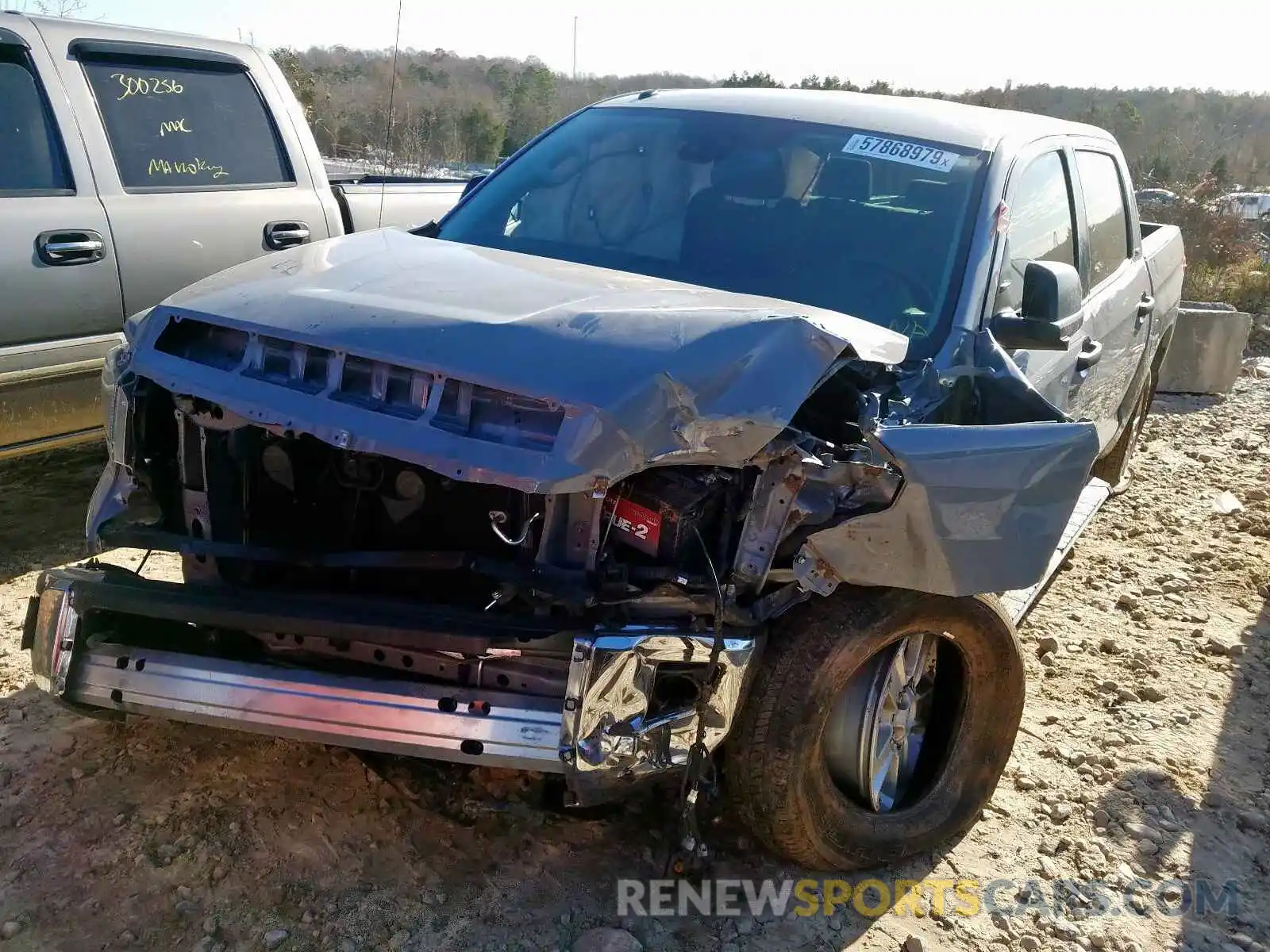 2 Photograph of a damaged car 5TFDW5F15KX786255 TOYOTA TUNDRA CRE 2019