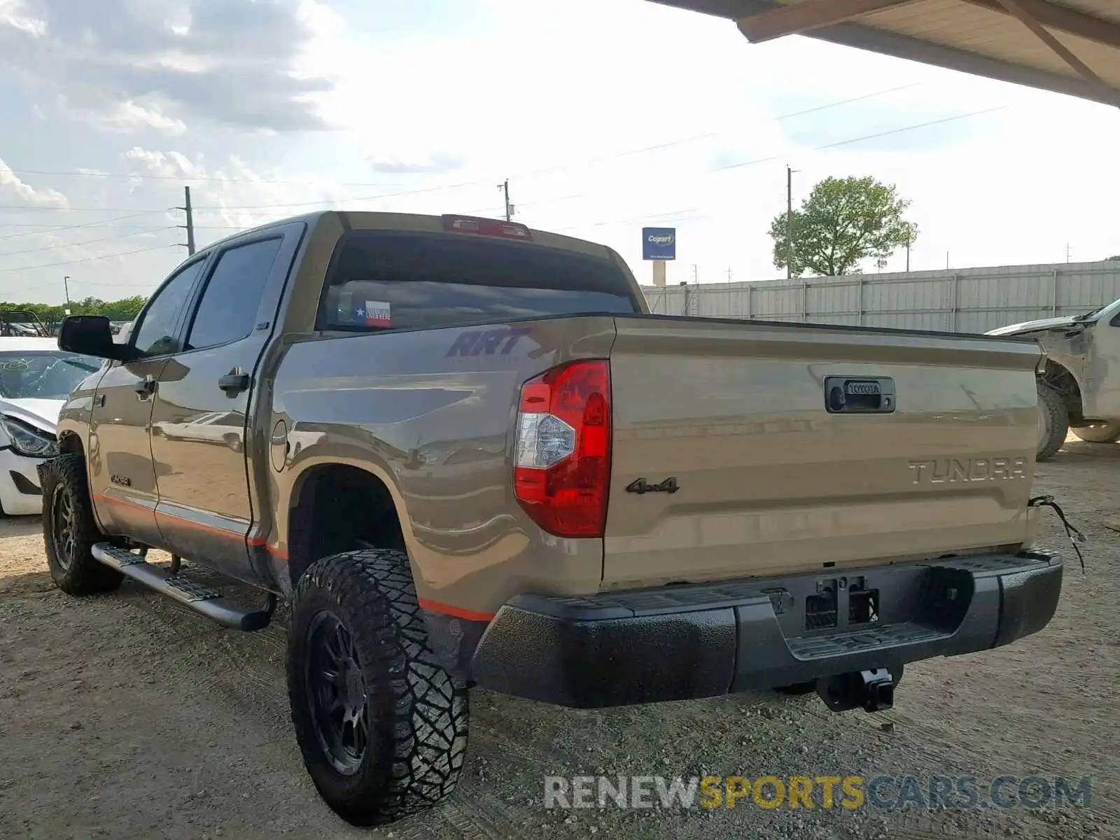 3 Photograph of a damaged car 5TFDW5F15KX787048 TOYOTA TUNDRA CRE 2019