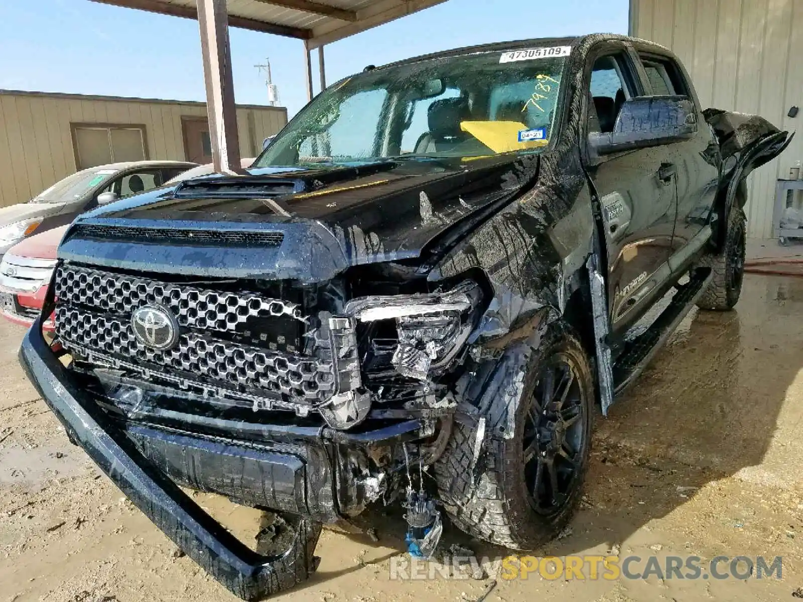 2 Photograph of a damaged car 5TFDW5F15KX797014 TOYOTA TUNDRA CRE 2019