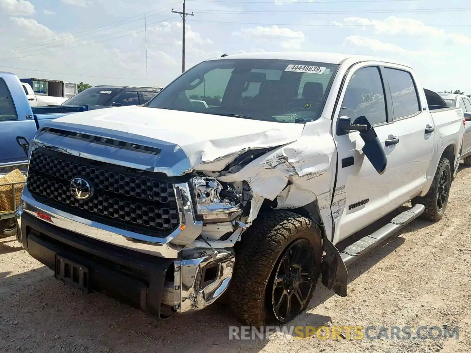 2 Photograph of a damaged car 5TFDW5F18KX783981 TOYOTA TUNDRA CRE 2019