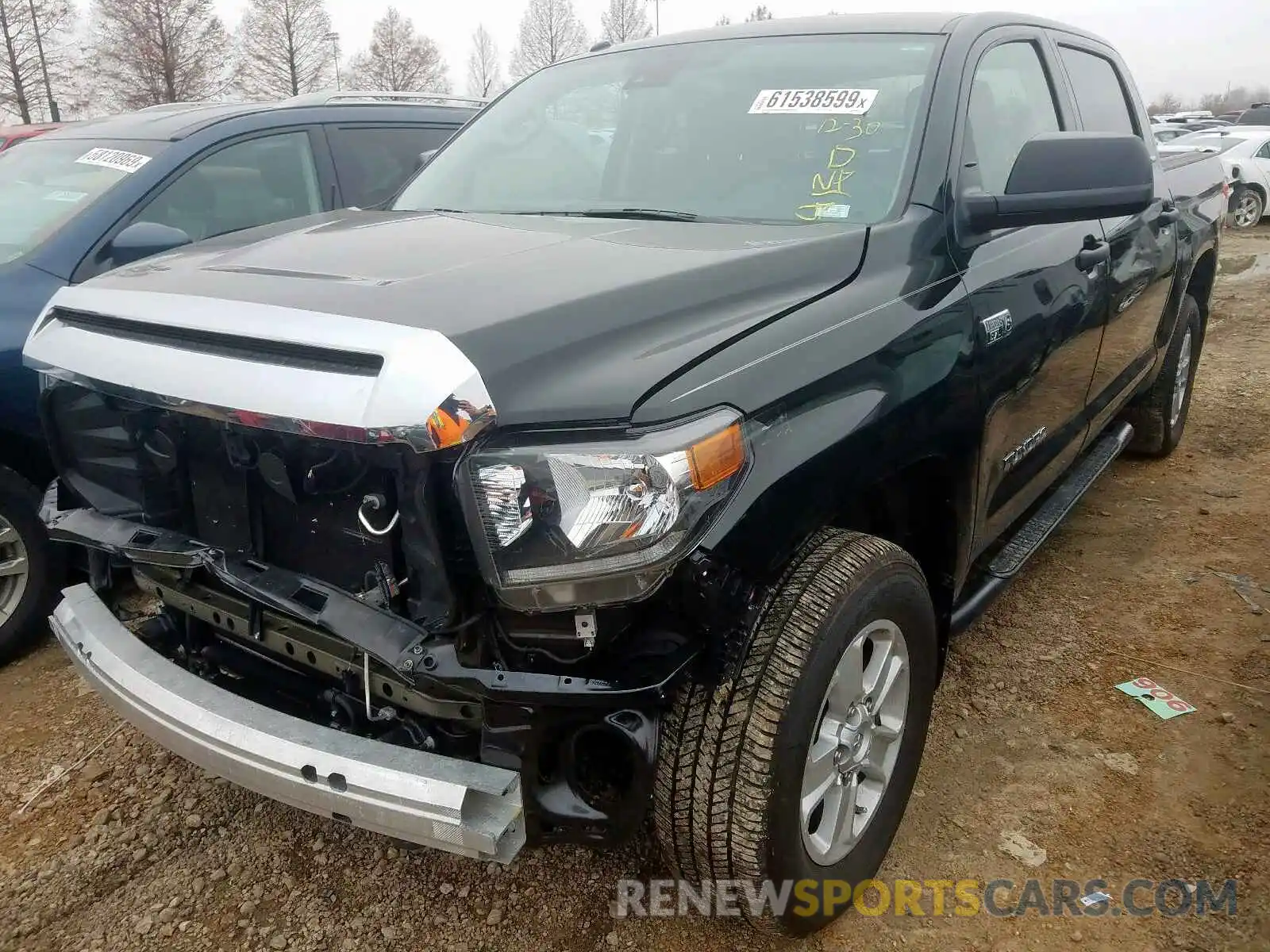 2 Photograph of a damaged car 5TFDW5F18KX790817 TOYOTA TUNDRA CRE 2019