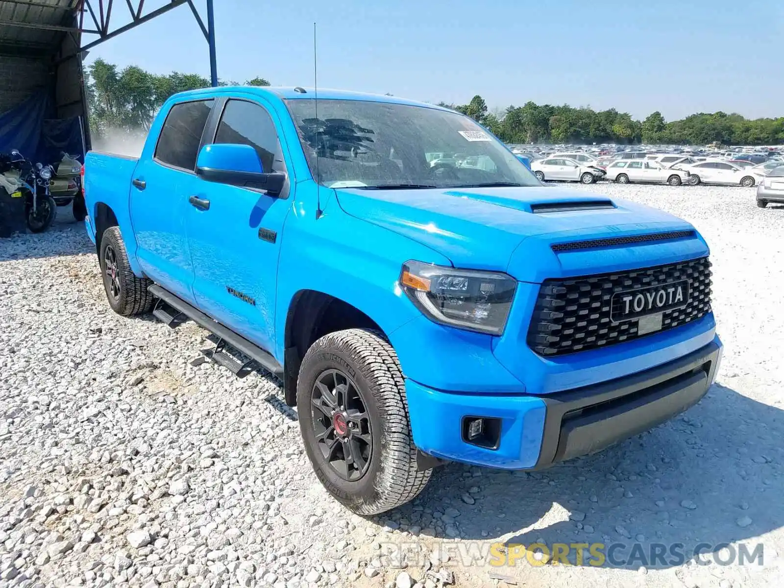 1 Photograph of a damaged car 5TFDY5F10KX797013 TOYOTA TUNDRA CRE 2019